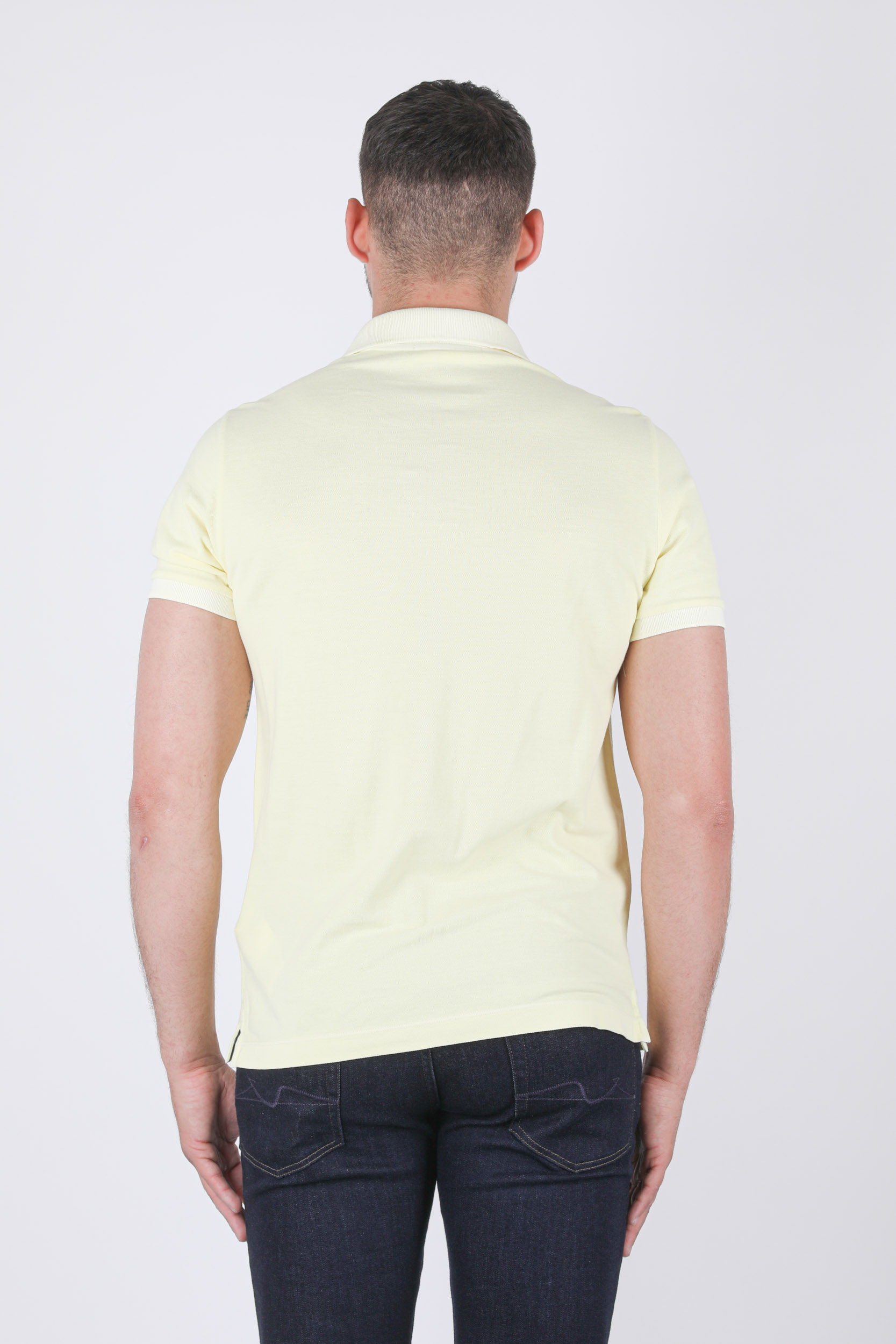 POLO STONE ISLAND JAUNE WASHED 741522S67-V0031