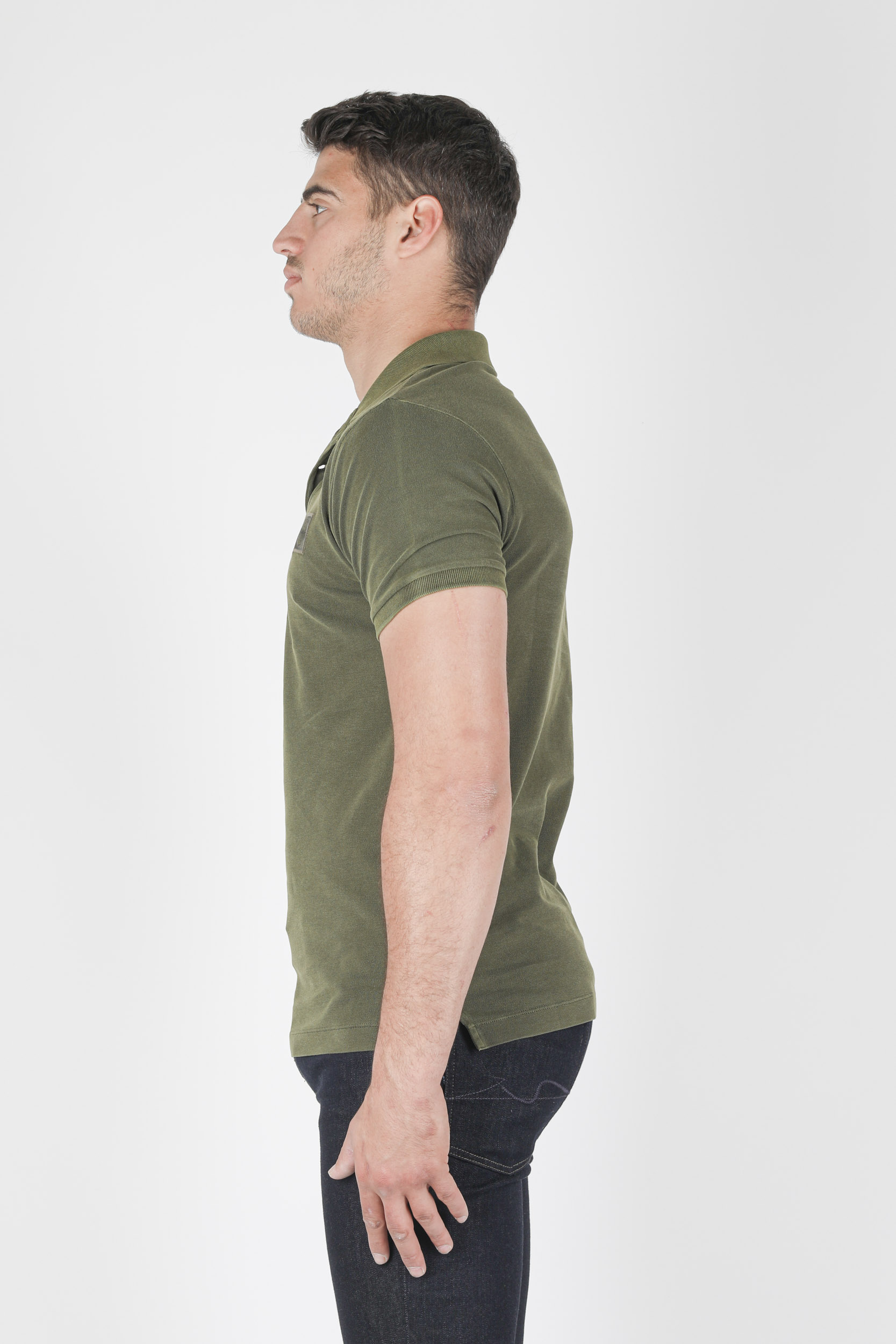 POLO STONE ISLAND KAKI WASHED 741522S67-V0058