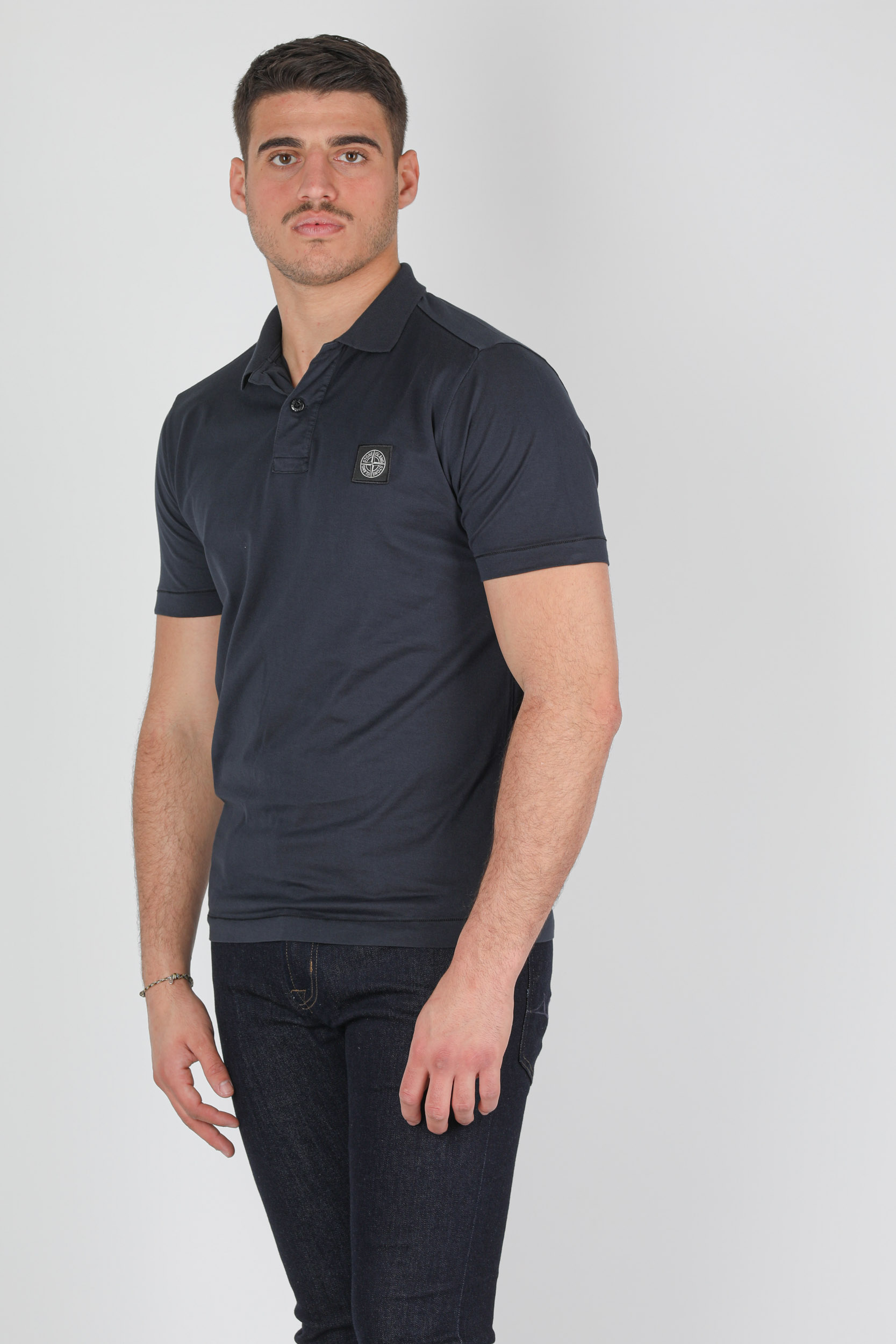 POLO STONE ISLAND JERSEY COTON MARINE 741522613-V0020