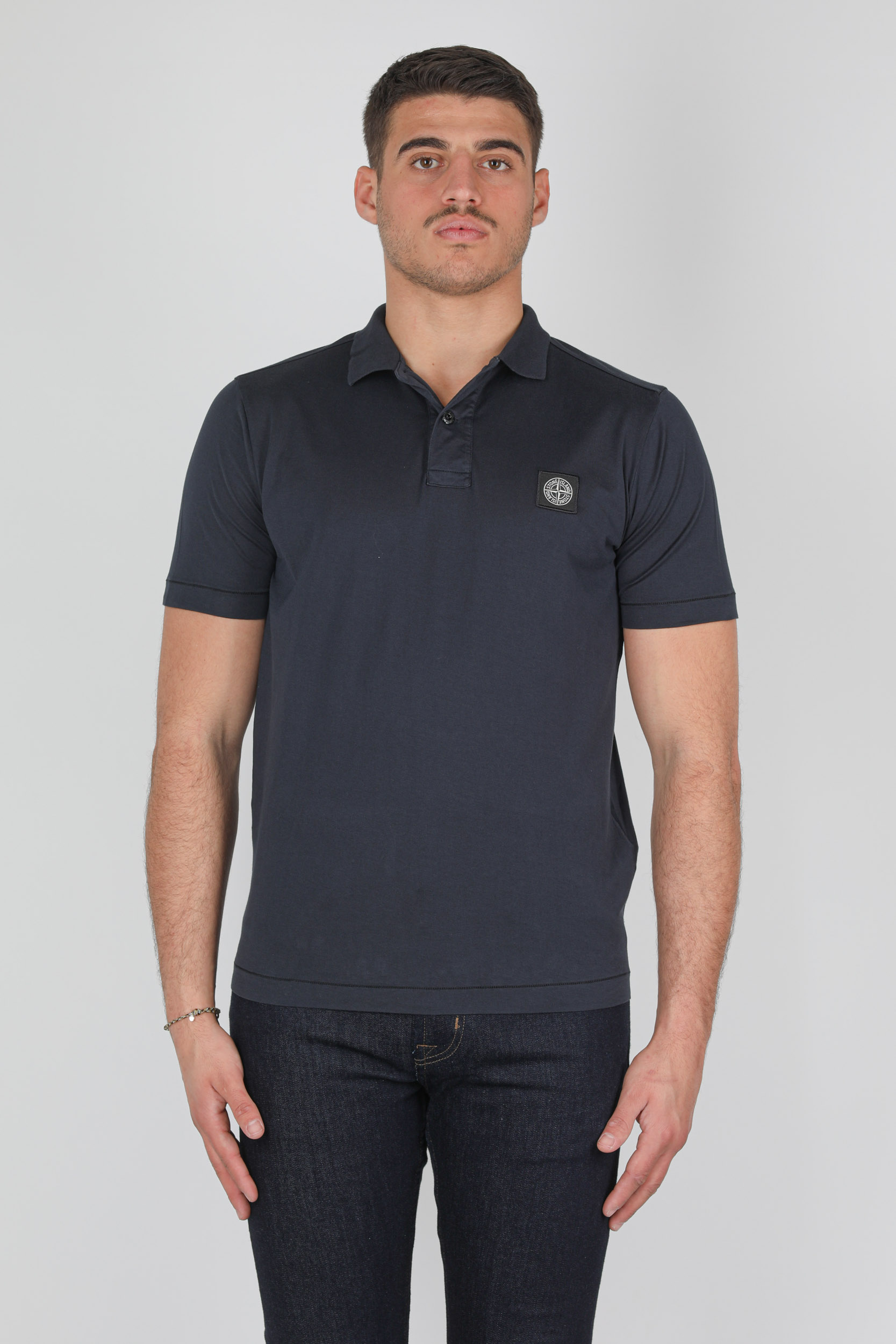 POLO STONE ISLAND JERSEY COTON MARINE 741522613-V0020