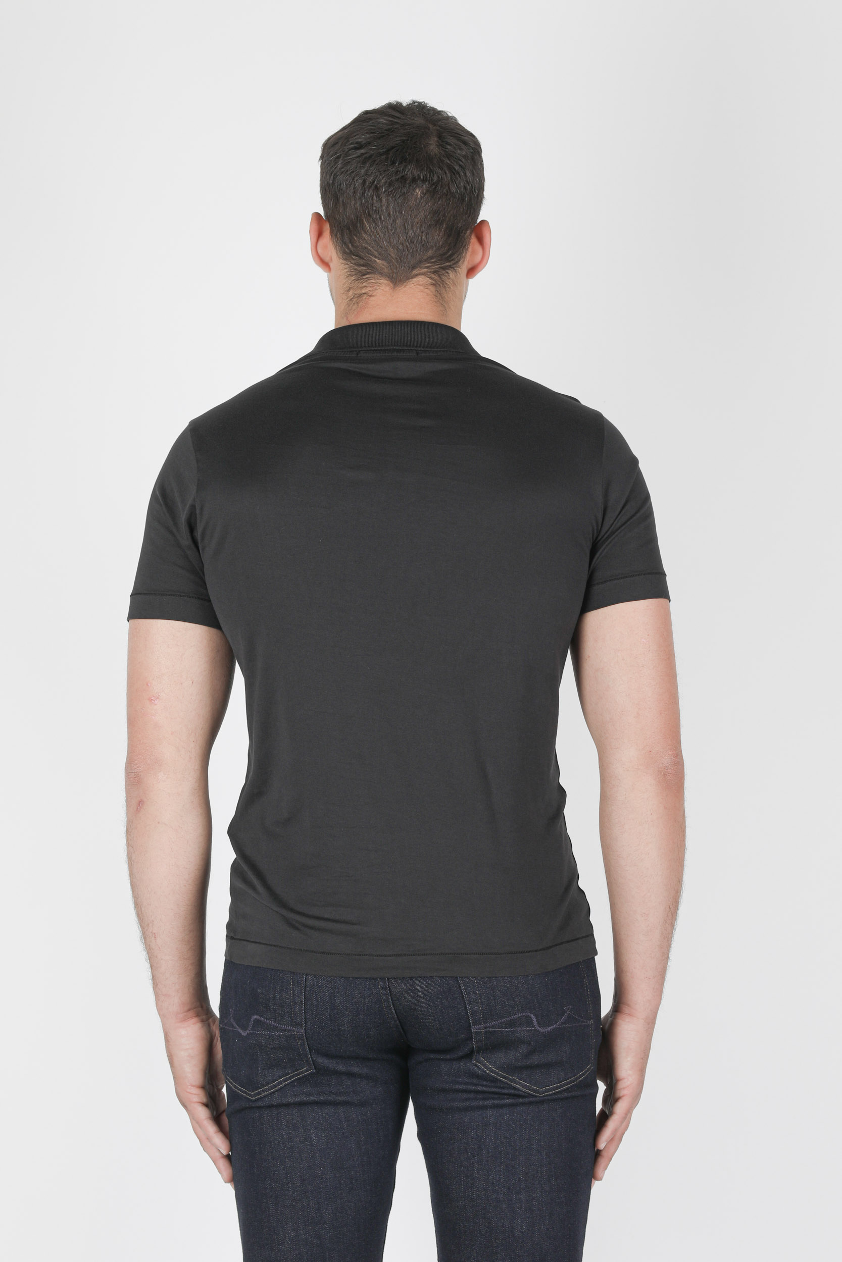 POLO STONE ISLAND JERSEY COTON NOIR 741522613-V0029