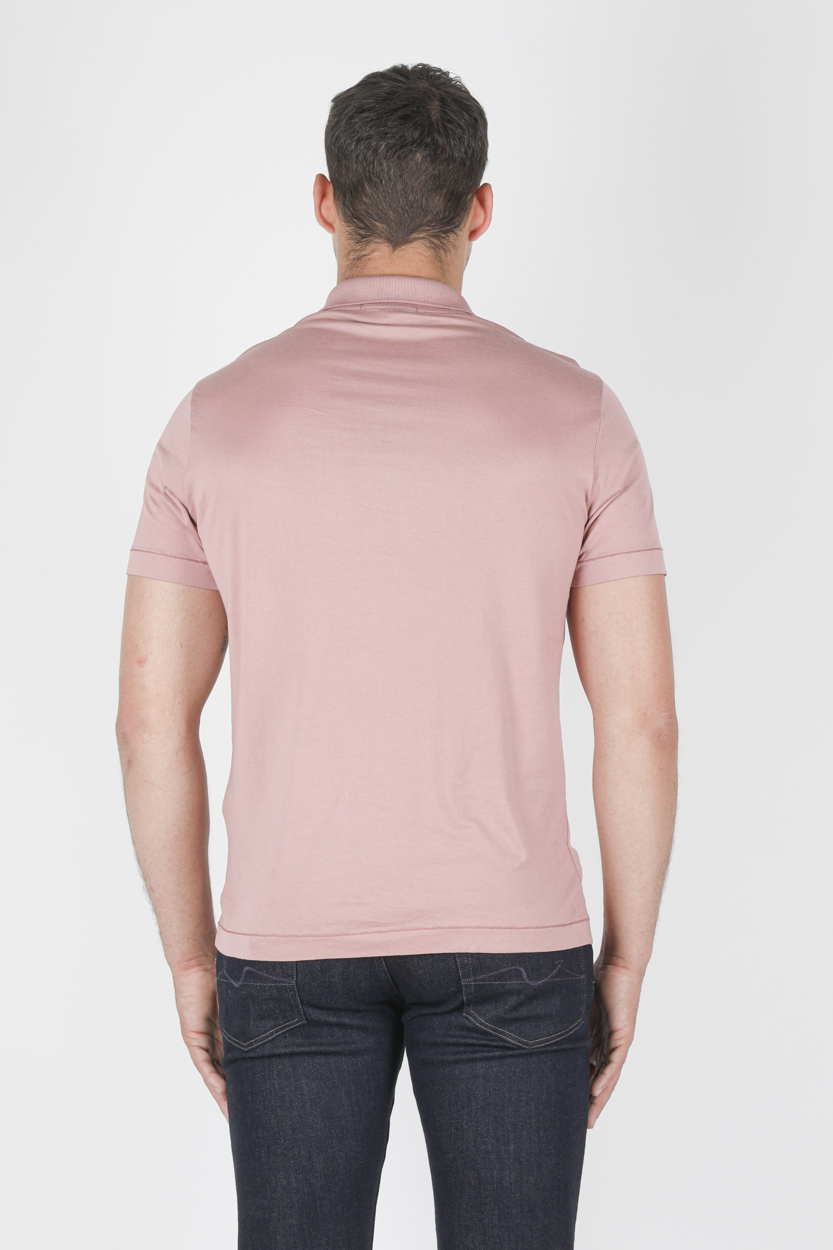 POLO STONE ISLAND JERSEY COTON ROSE 741522613-V0086