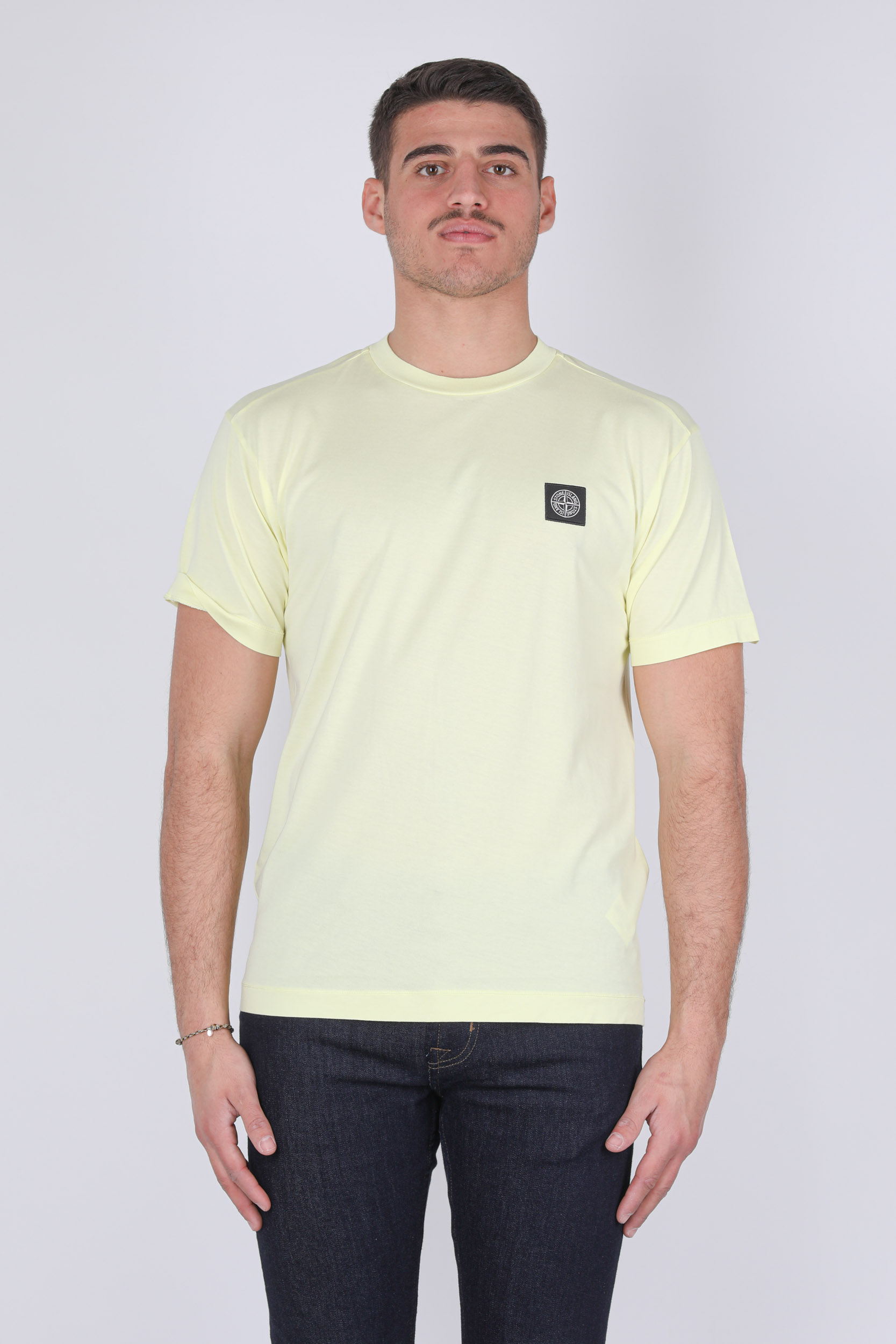 T-SHIRT STONE ISLAND JAUNE 741524113-V0031