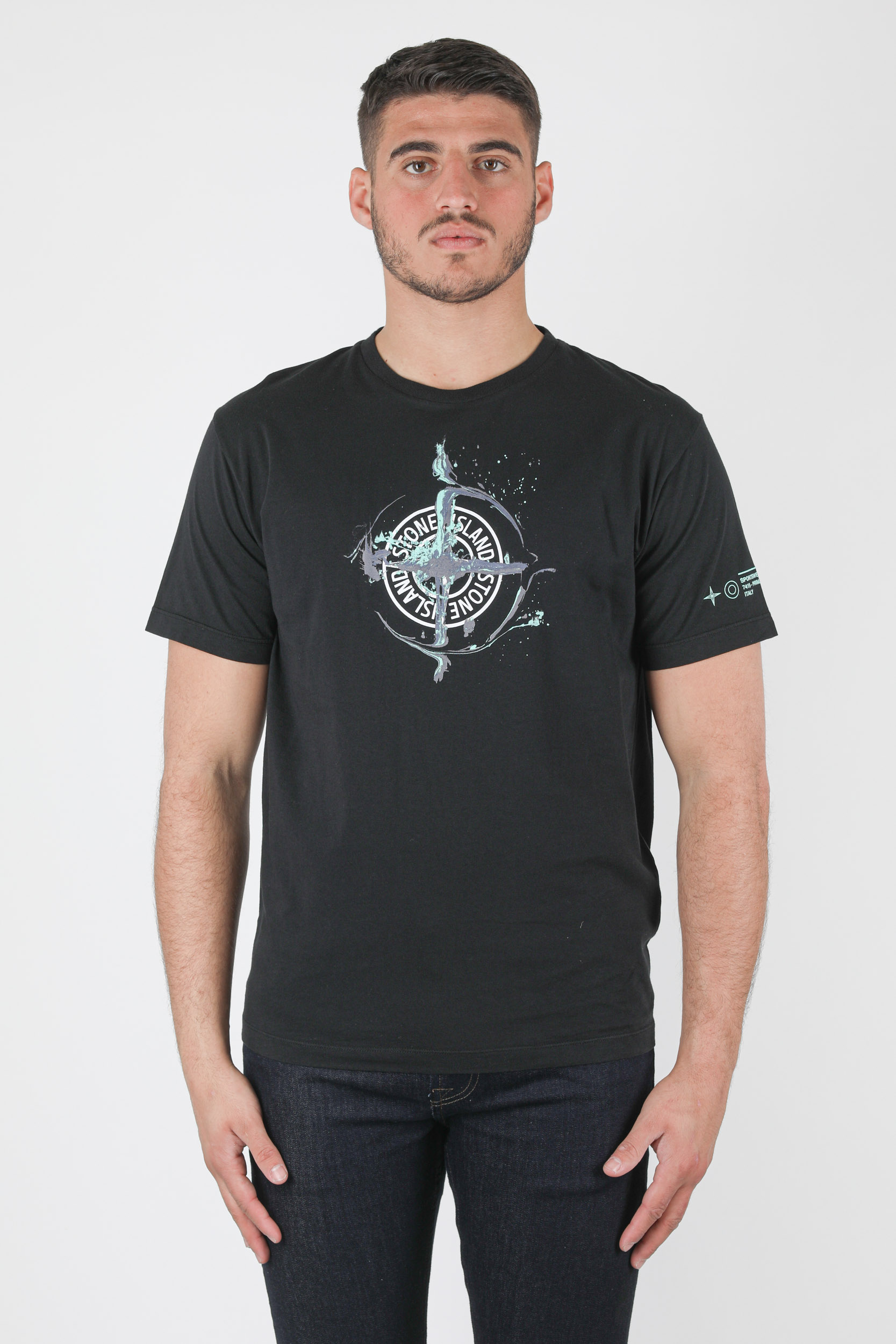T-SHIRT STONE ISLAND NOIR 74152NS83-V0029