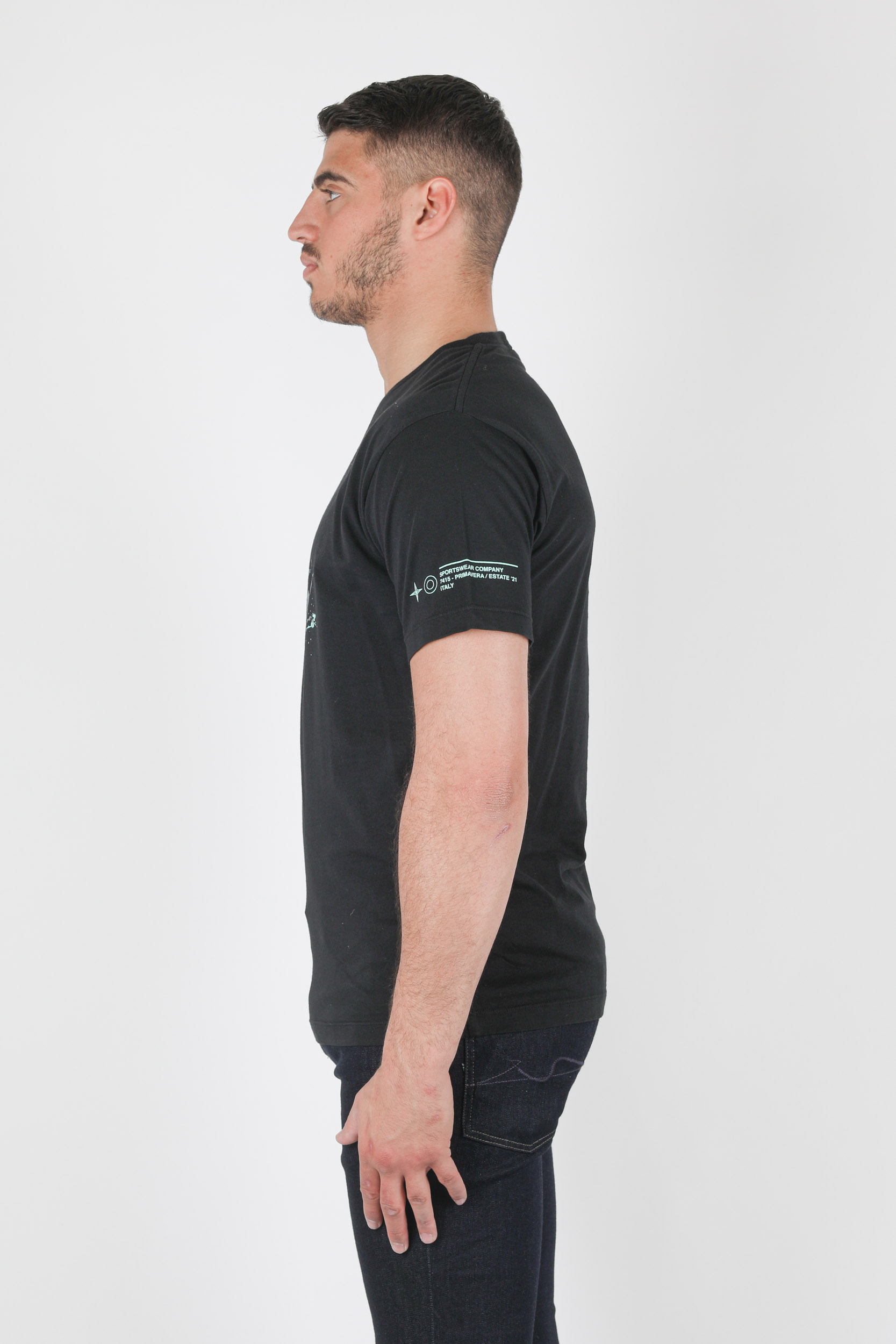 T-SHIRT STONE ISLAND NOIR 74152NS83-V0029