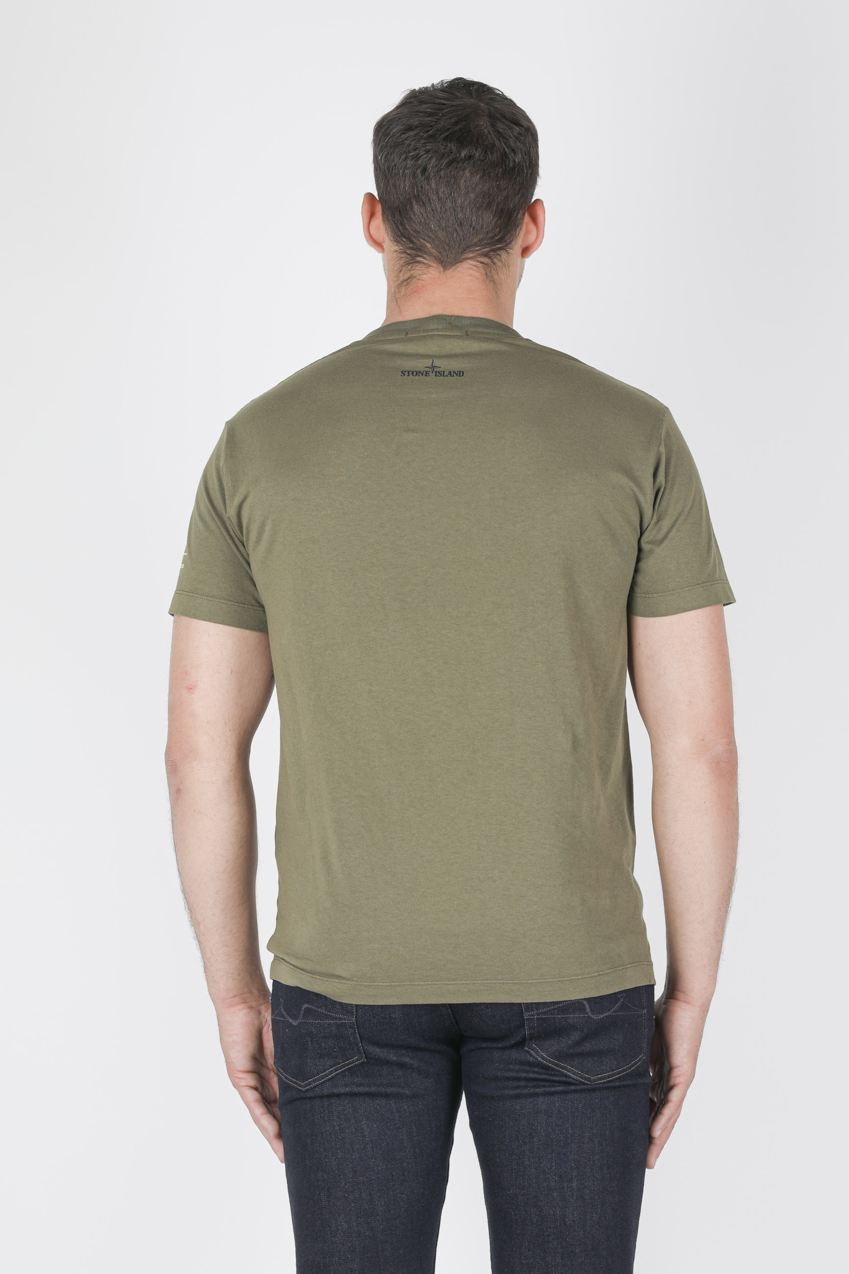 T-SHIRT STONE ISLAND KAKI CIBLE 74152NS83-V0058