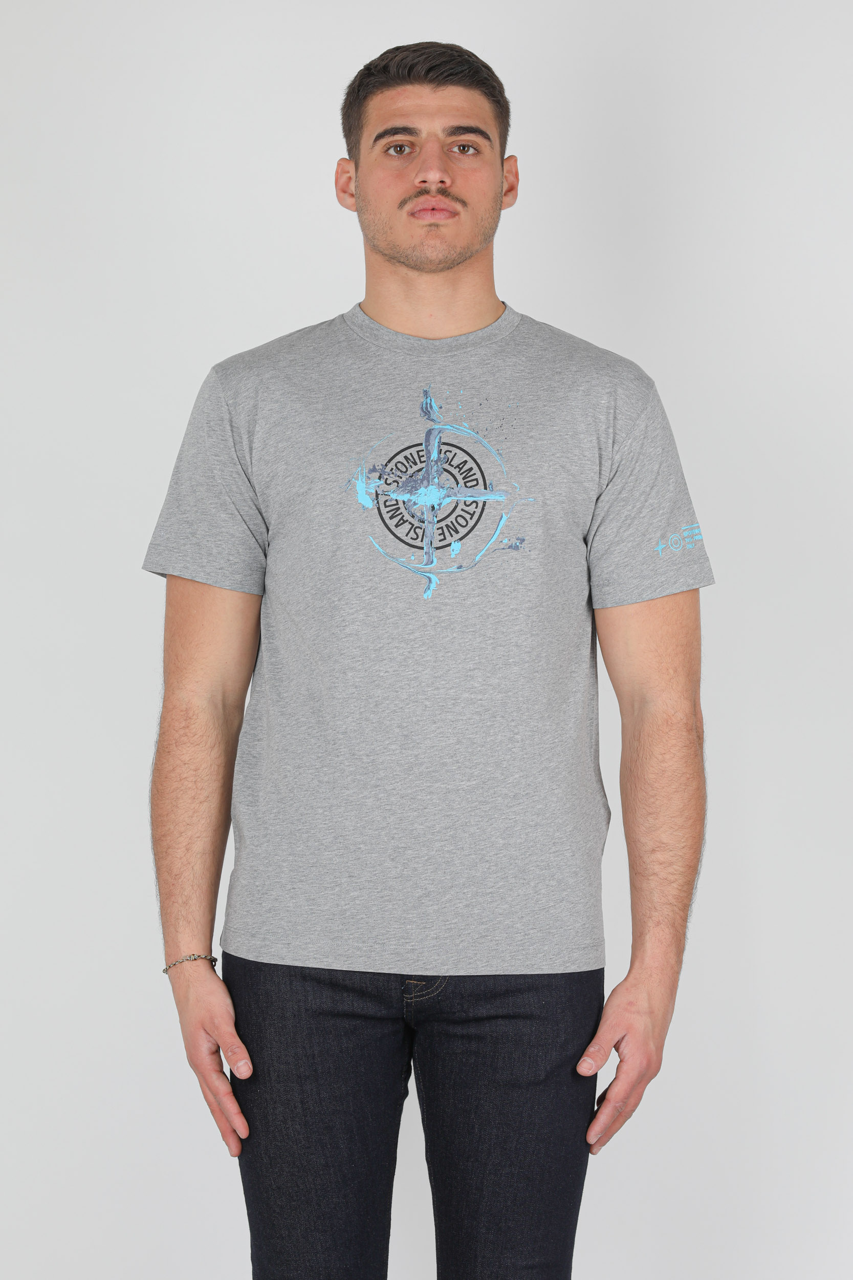 T-SHIRT STONE ISLAND GRIS 74152NS83-V0M64