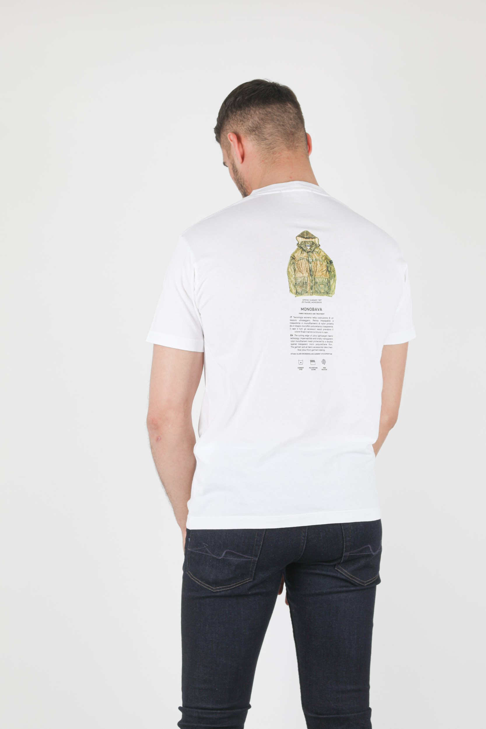 T-SHIRT STONE ISLAND BLANC ARCHIVIO 74152NS91-V0001