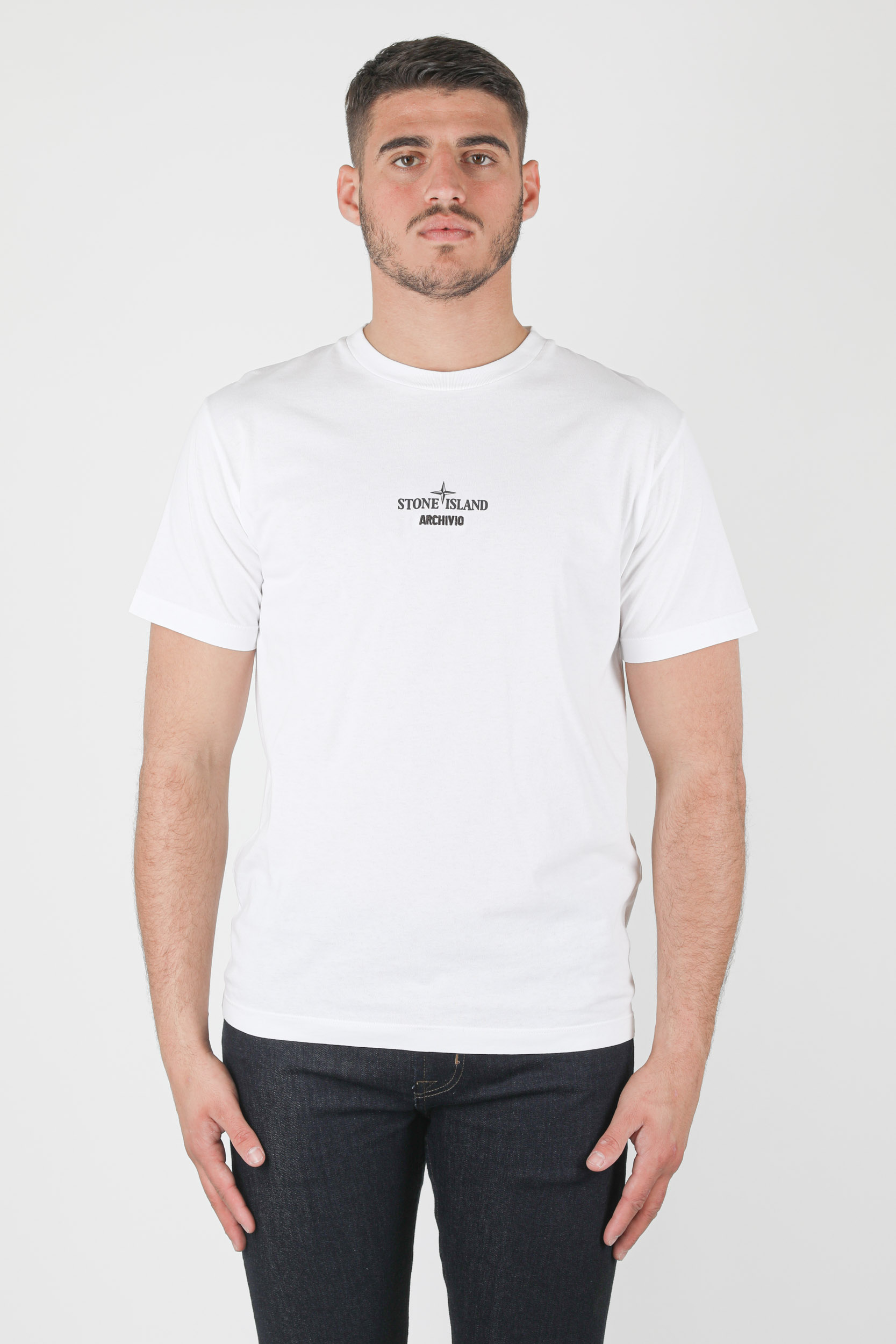 T-SHIRT STONE ISLAND BLANC ARCHIVIO 74152NS91-V0001