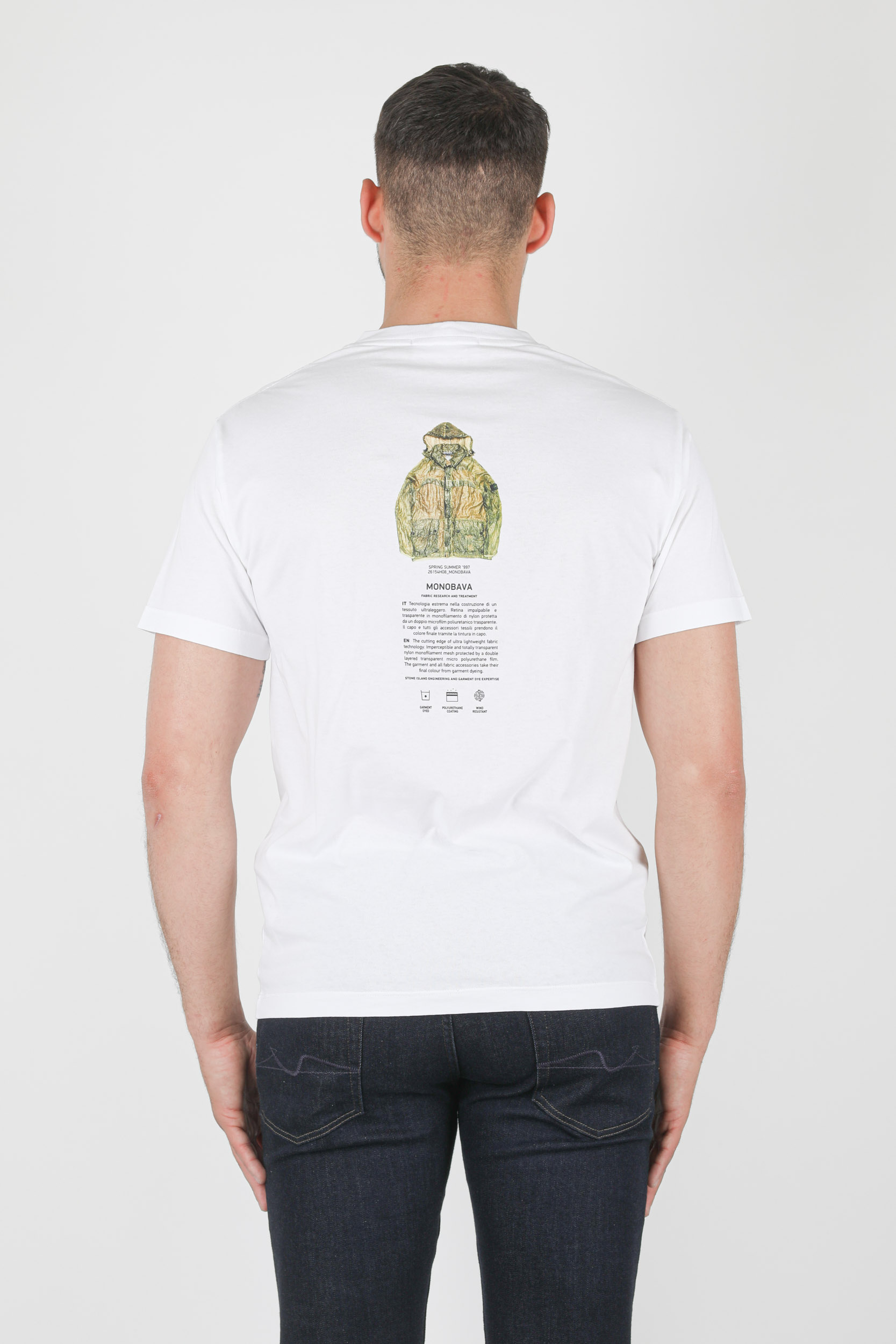 T-SHIRT STONE ISLAND BLANC ARCHIVIO 74152NS91-V0001