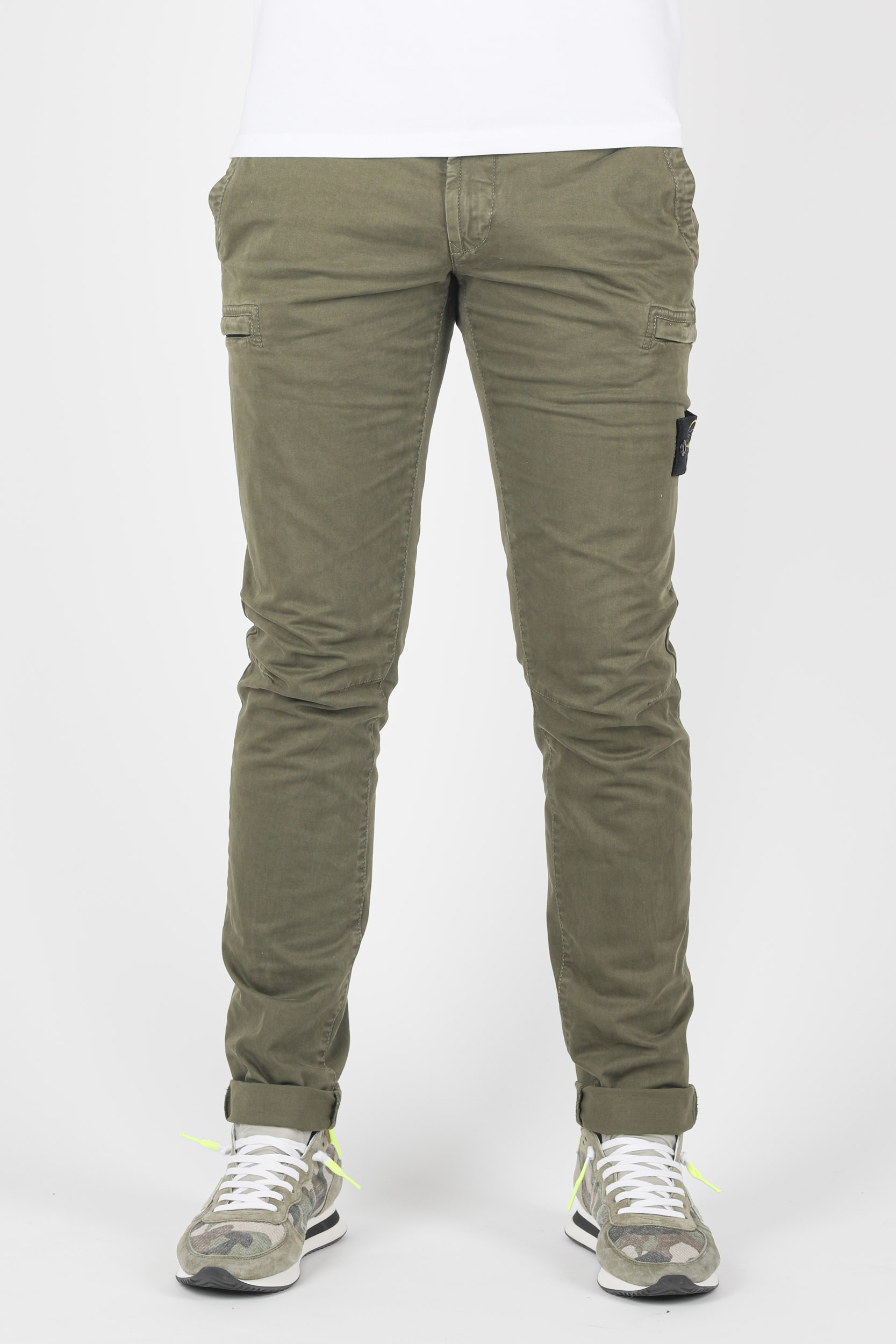 PANTALON CARGO KAKI STONE ISLAND 741532104-V0158