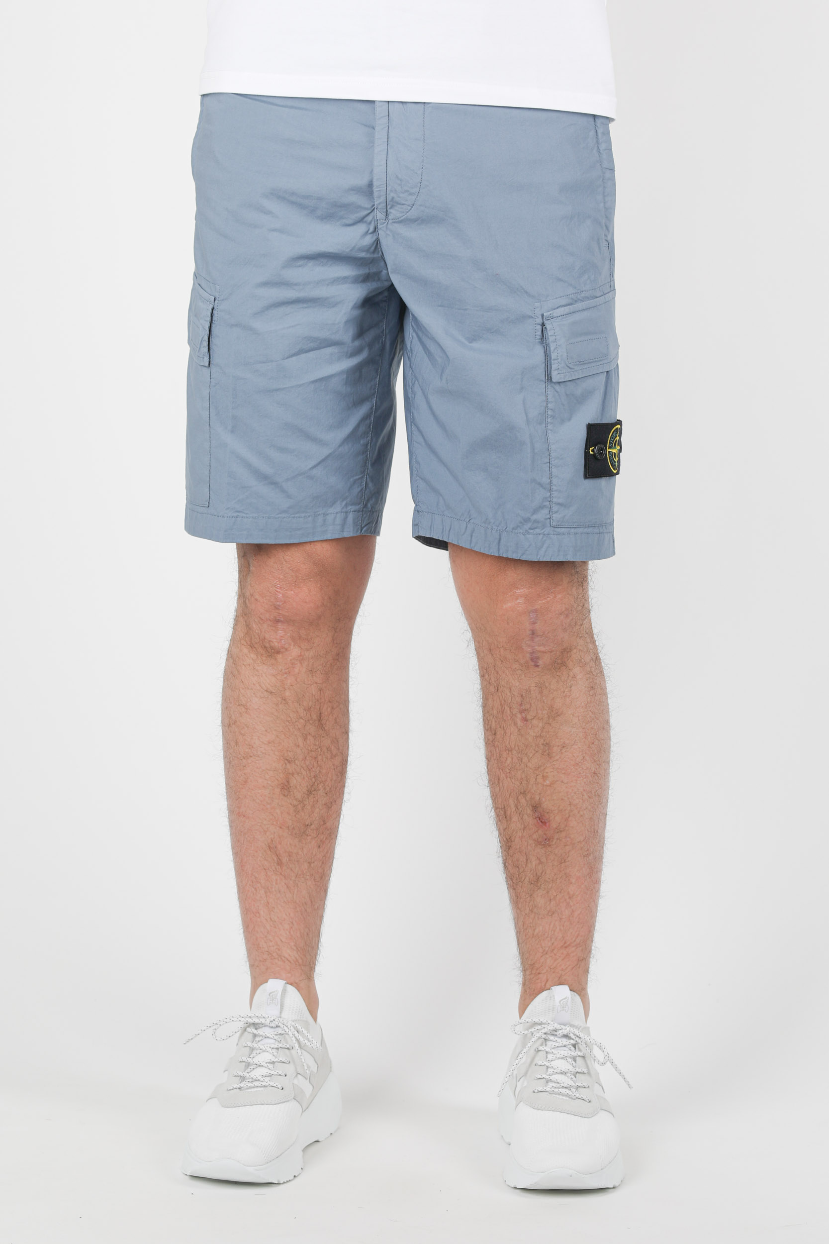 SHORT CARGO STONE ISLAND BLEU DE PRUSSE 7415L0803-V0046