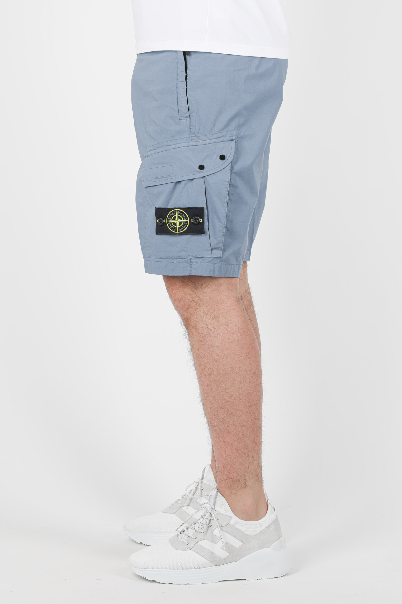 SHORT CARGO STONE ISLAND BLEU DE PRUSSE 7415L0803-V0046