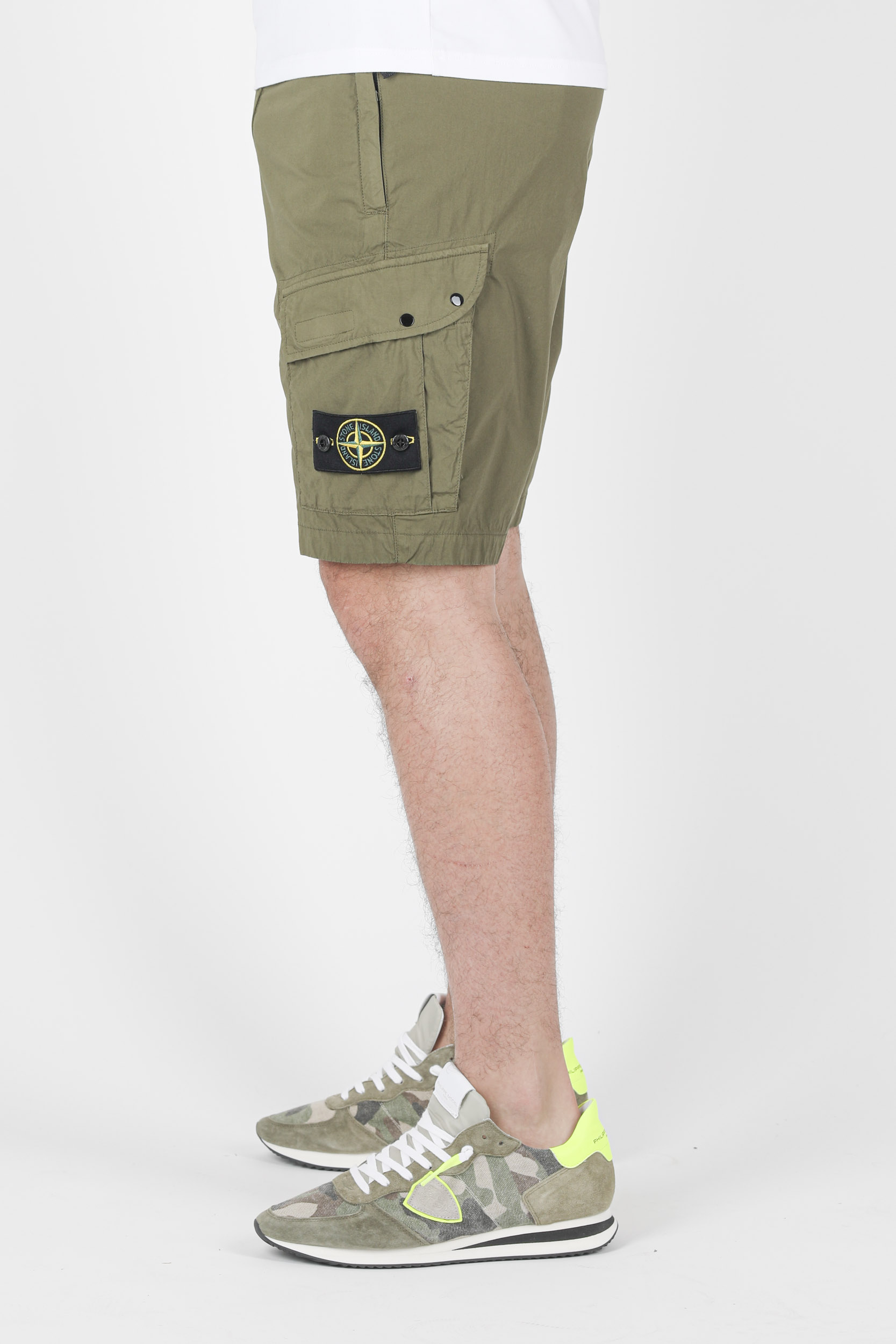 SHORT CARGO STONE ISLAND KAKI 7415L0803-V0058