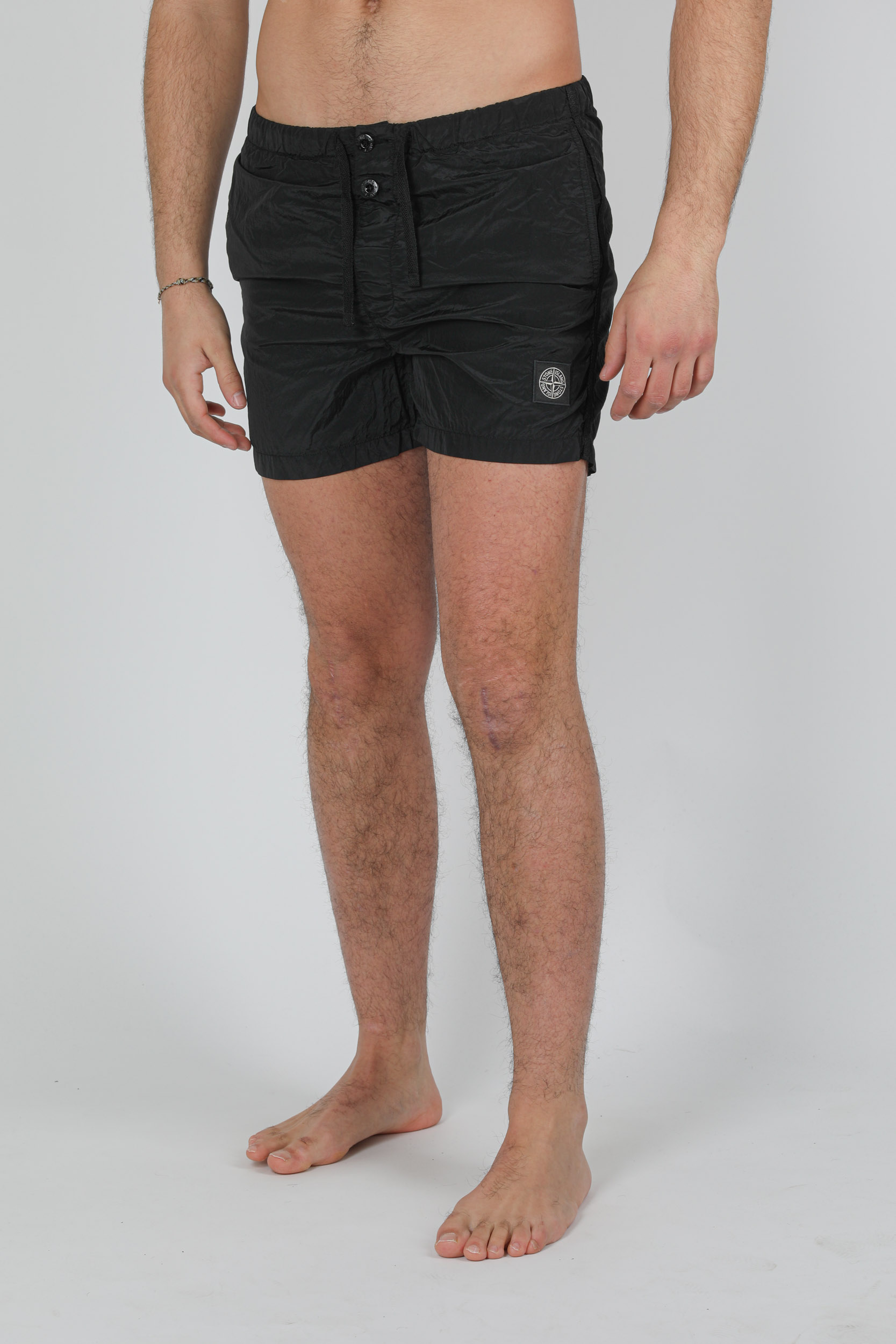 MAILLOT DE BAIN STONE ISLAND NYLON NOIR 7415B0643-V0029