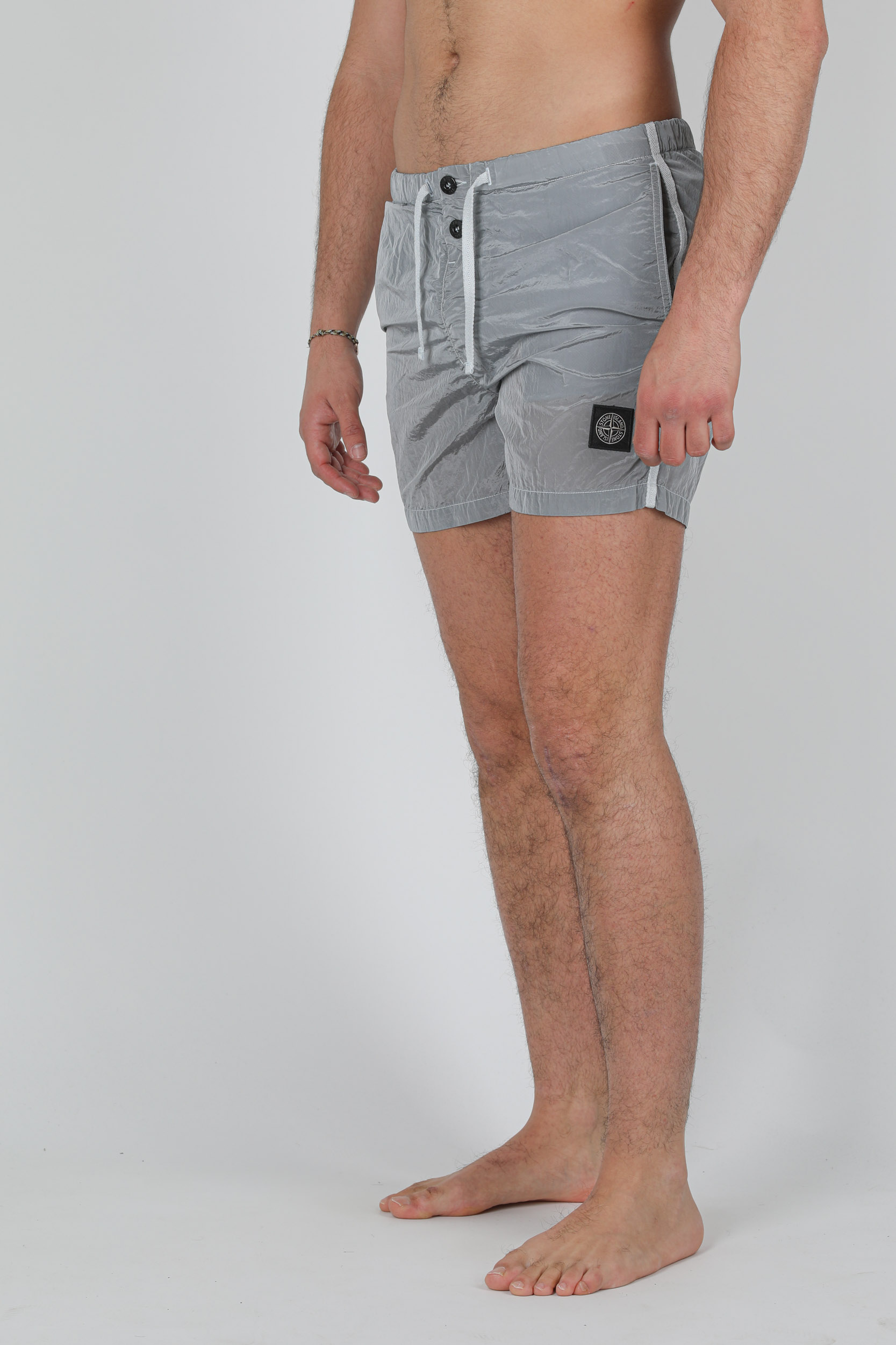 MAILLOT DE BAIN STONE ISLAND NYLON GRIS 7415B0643-V0041