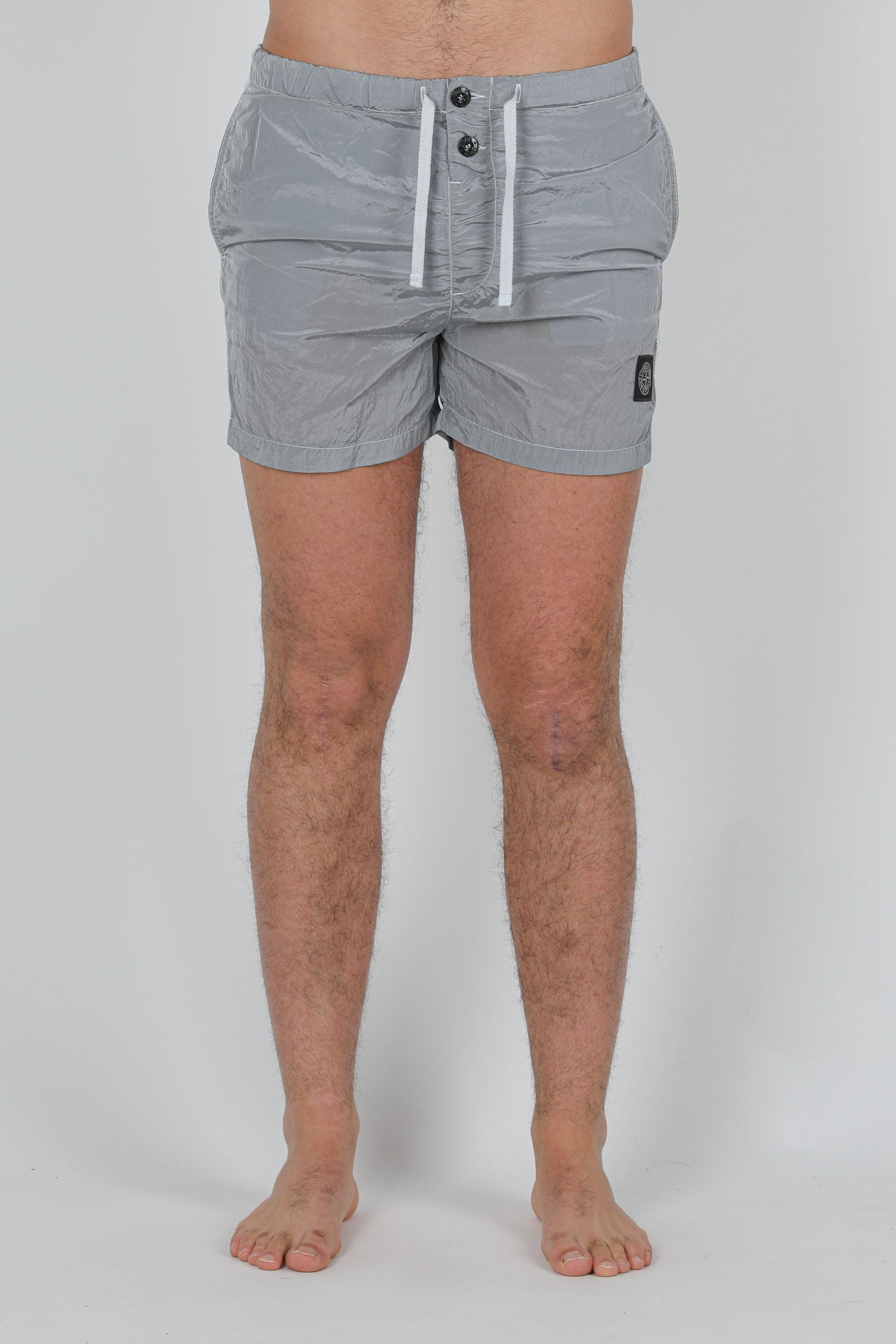 MAILLOT DE BAIN STONE ISLAND NYLON GRIS 7415B0643-V0041