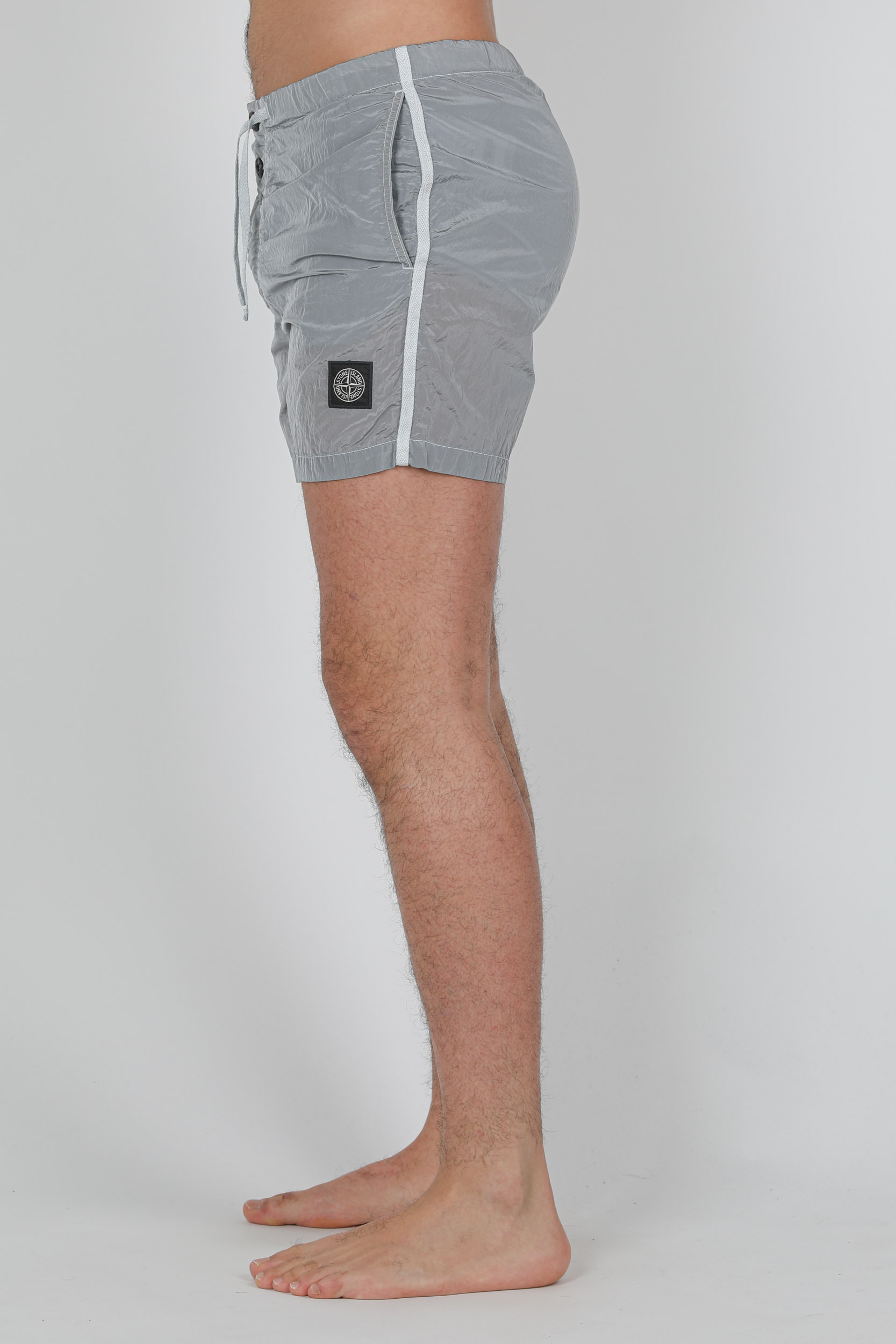 MAILLOT DE BAIN STONE ISLAND NYLON GRIS 7415B0643-V0041