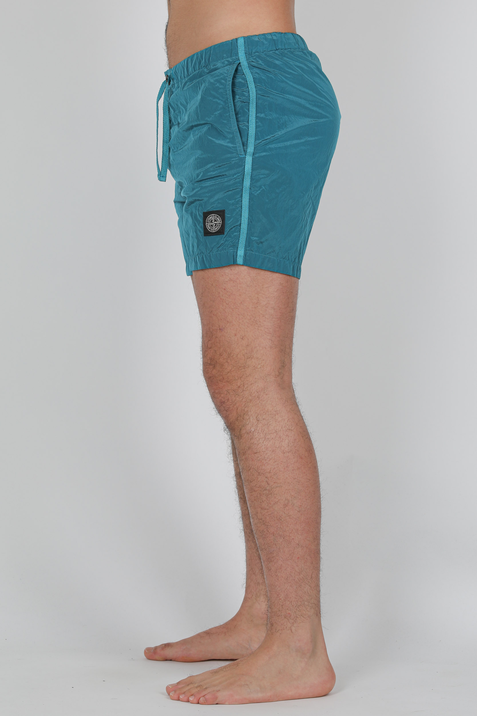 MAILLOT DE BAIN STONE ISLAND NYLON TURQUOISE 7415B0643-V0042