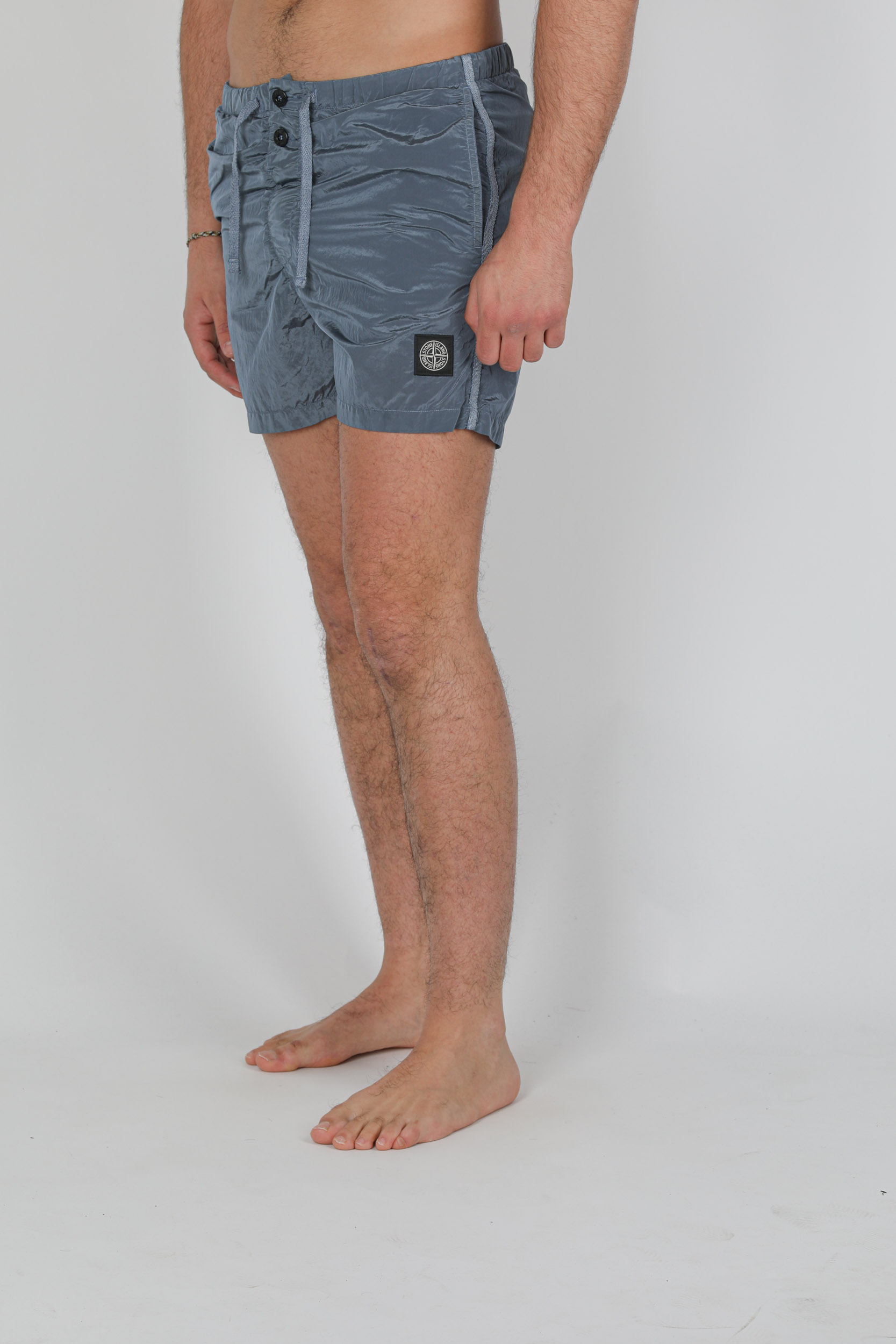 MAILLOT DE BAIN STONE ISLAND NYLON BLEU PASTEL 7415B0643-V0046