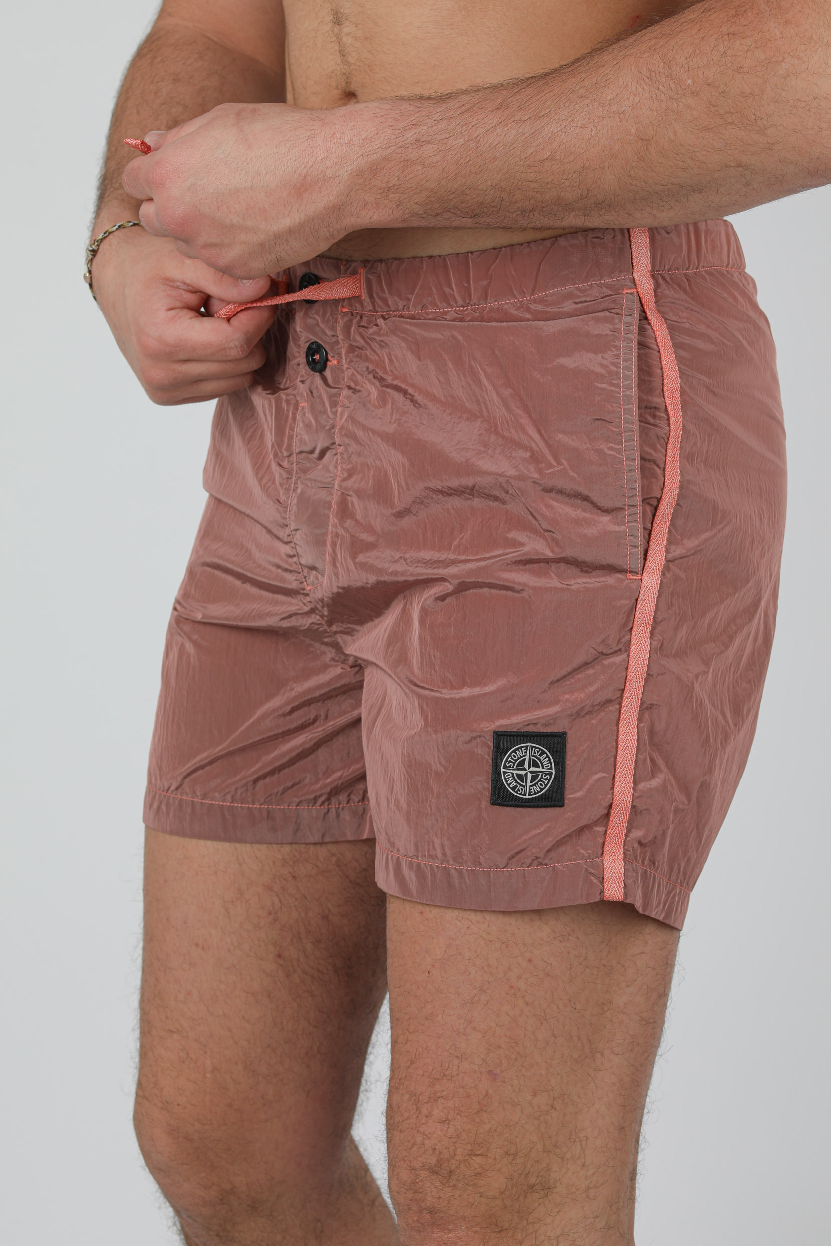 MAILLOT DE BAIN STONE ISLAND NYLON ROSE 7415B0643-V0086
