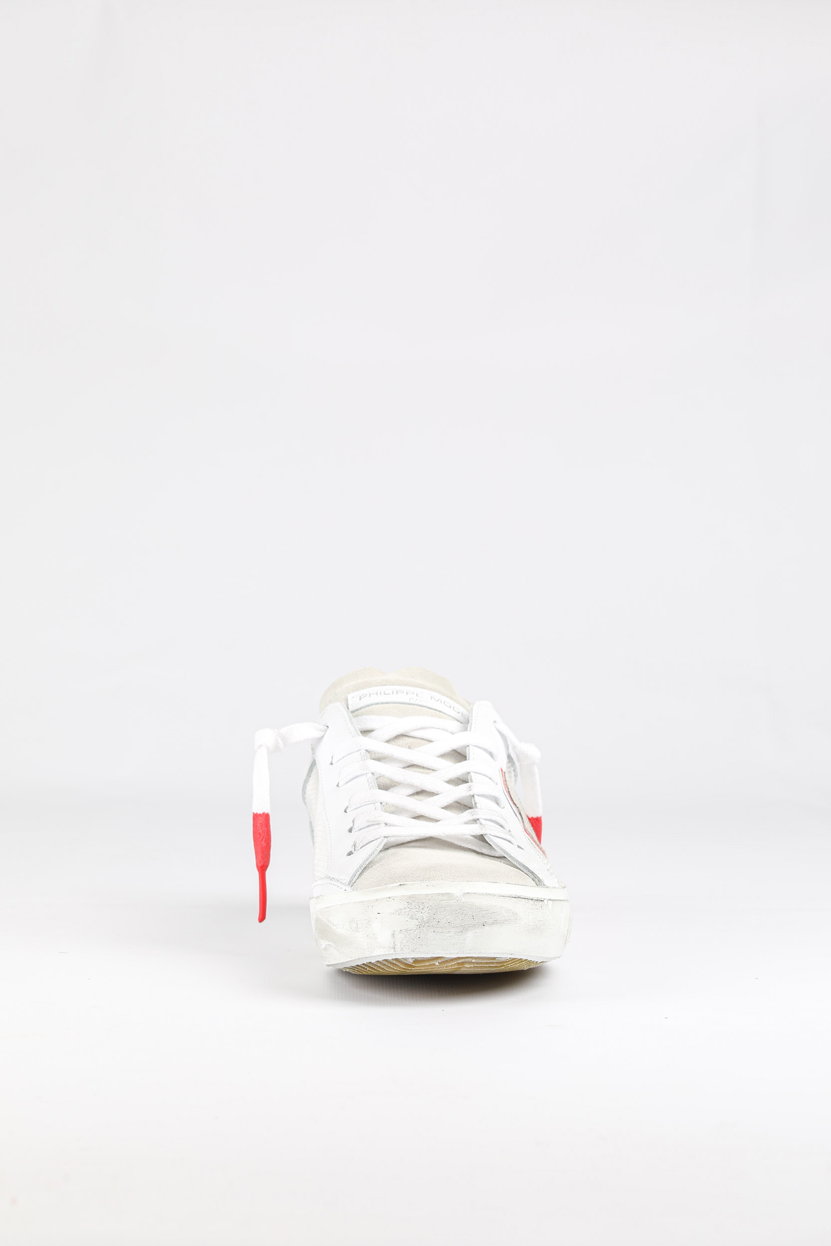 BASKETS PHILIPPE MODEL BLANCHE ET ROUGE PRLU-VR04