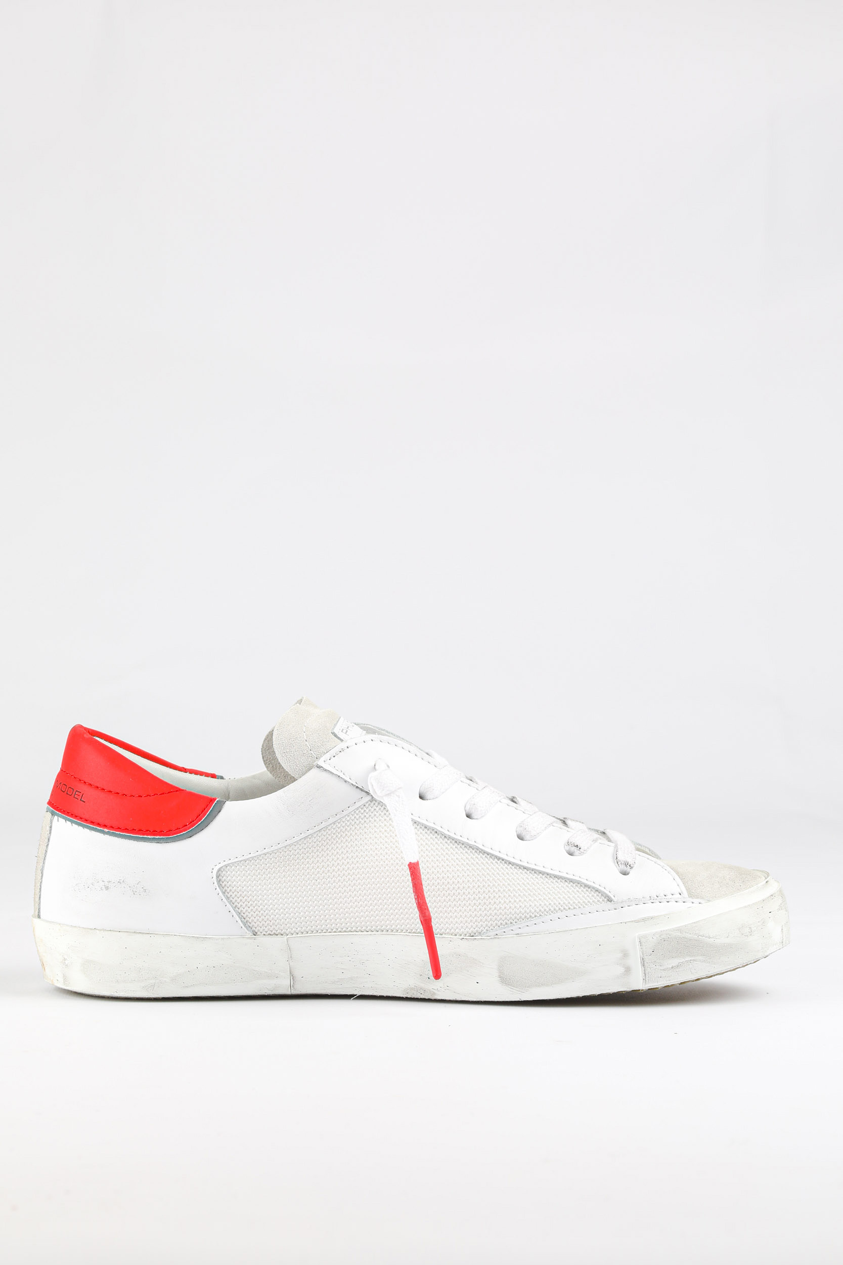 BASKETS PHILIPPE MODEL BLANCHE ET ROUGE PRLU-VR04