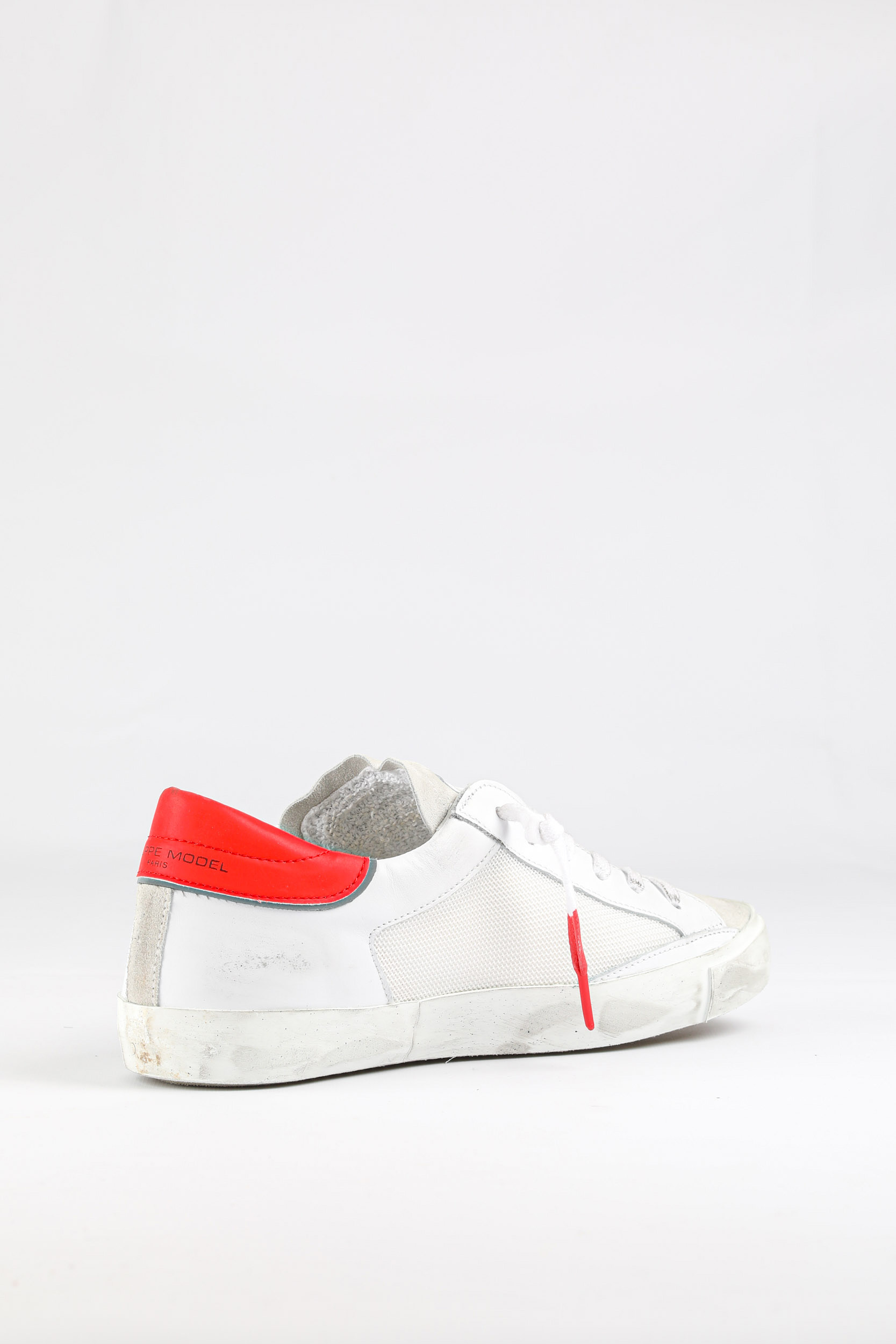 BASKETS PHILIPPE MODEL BLANCHE ET ROUGE PRLU-VR04