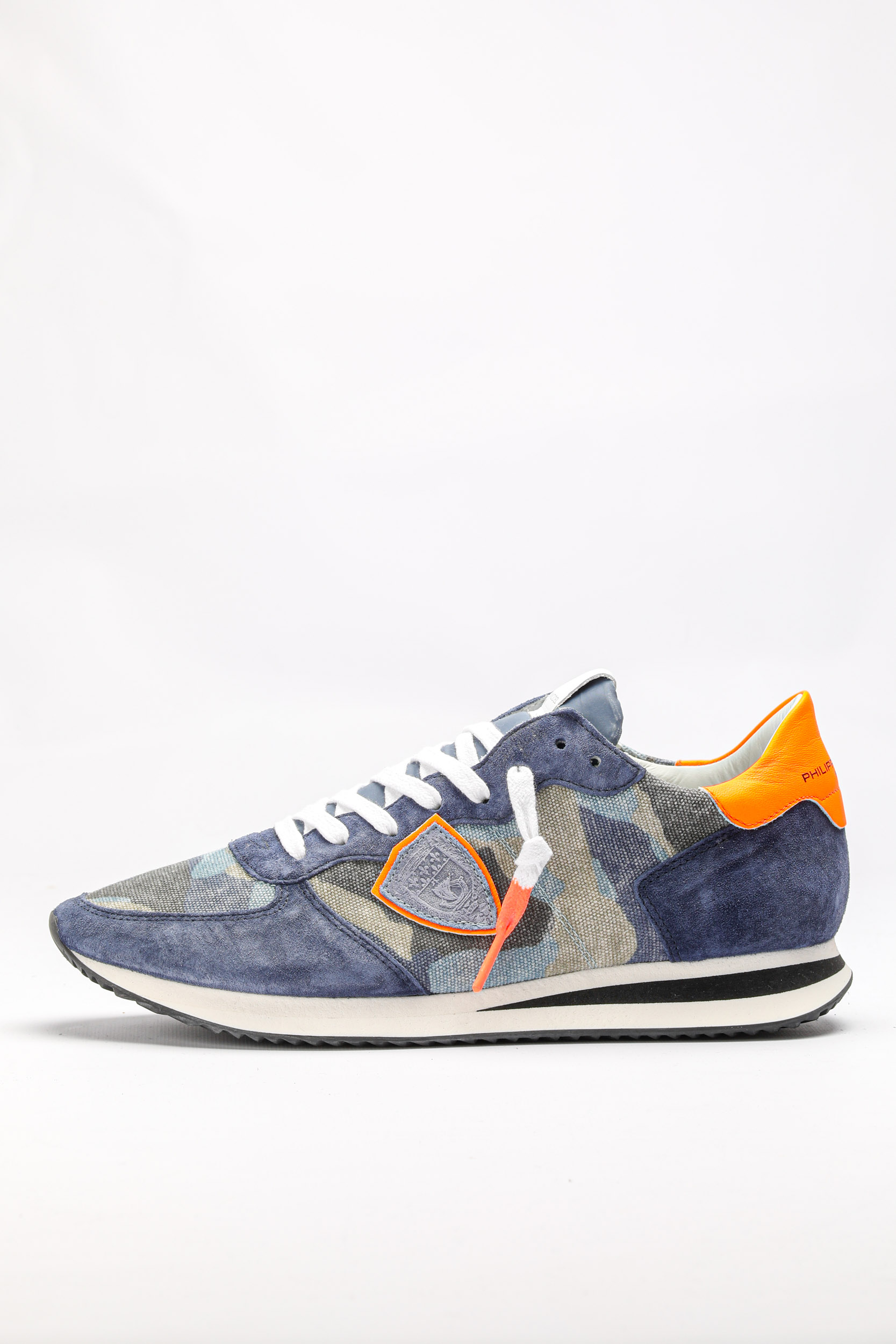 BASKETS PHILIPPE MODEL CAMOUFLAGE BLEU RUNNING TZLU-CN03