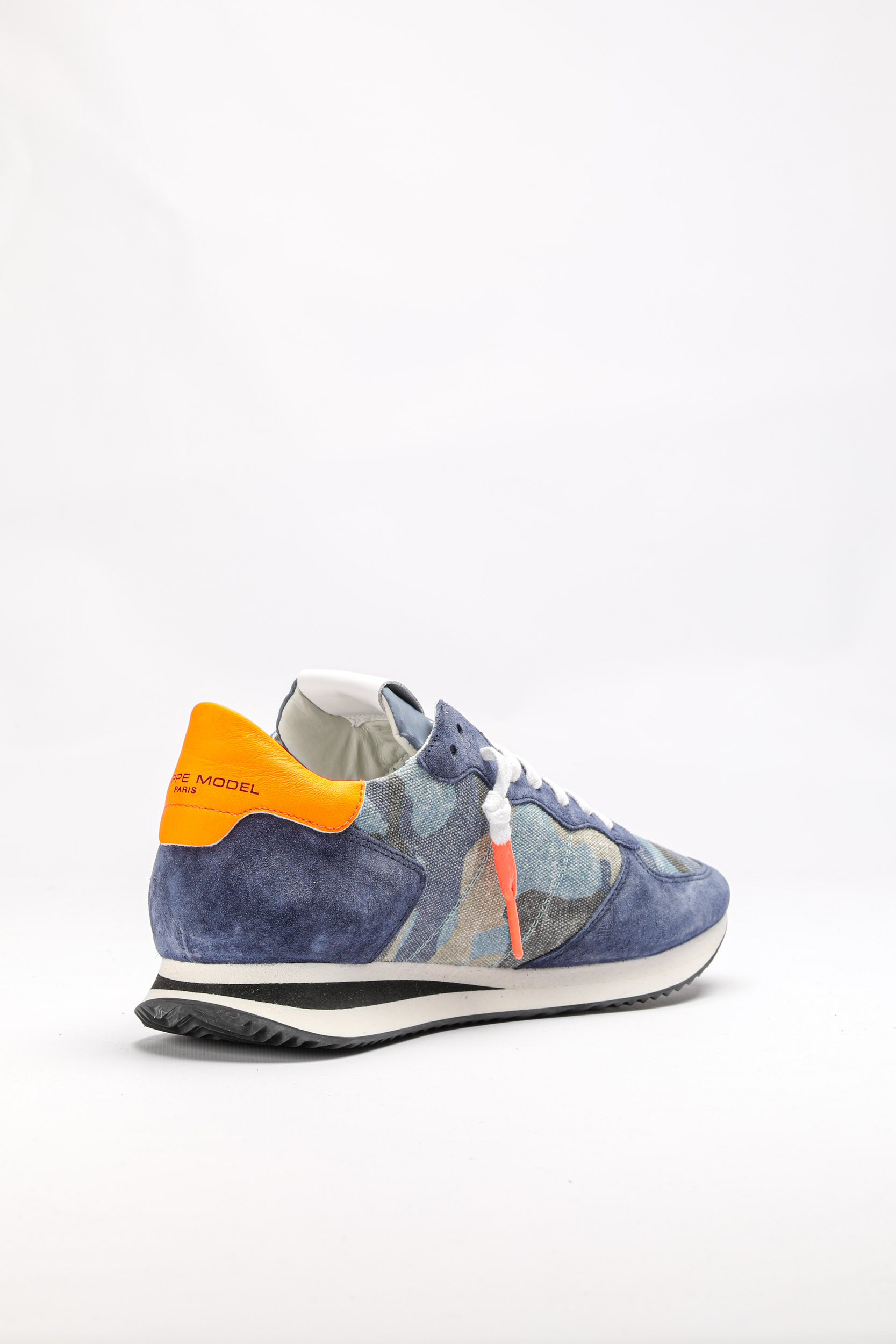 BASKETS PHILIPPE MODEL CAMOUFLAGE BLEU RUNNING TZLU-CN03