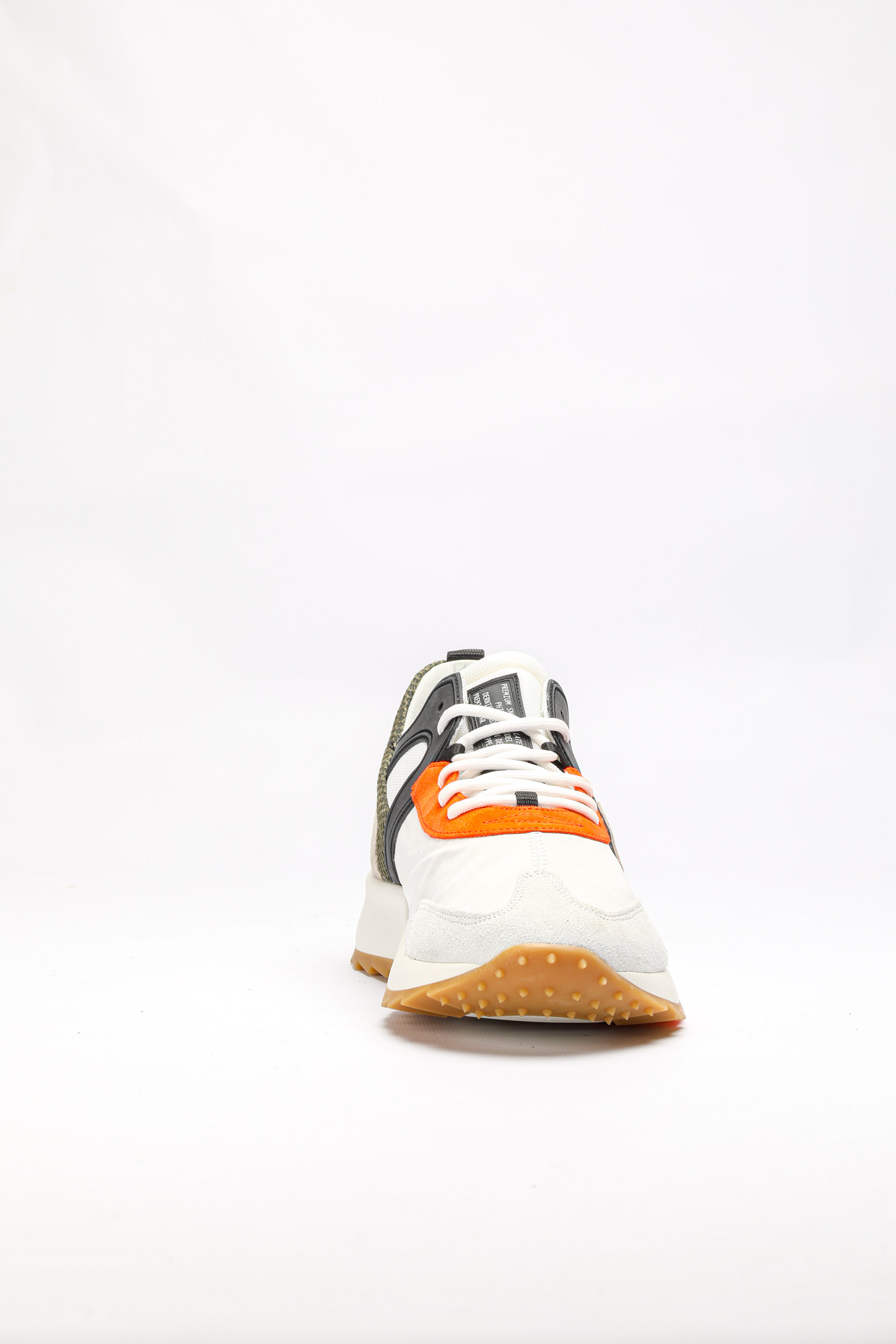 BASKETS PHILIPPE MODEL BLANCHES/ ORANGE ET KAKI RLLU-WP07