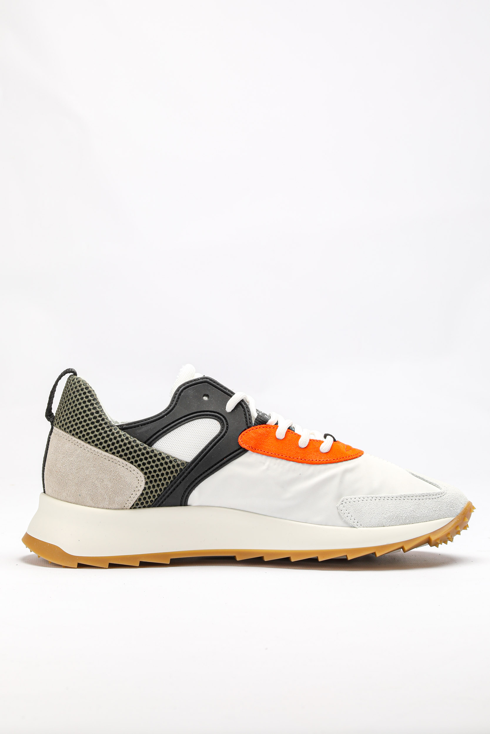 BASKETS PHILIPPE MODEL BLANCHES/ ORANGE ET KAKI RLLU-WP07