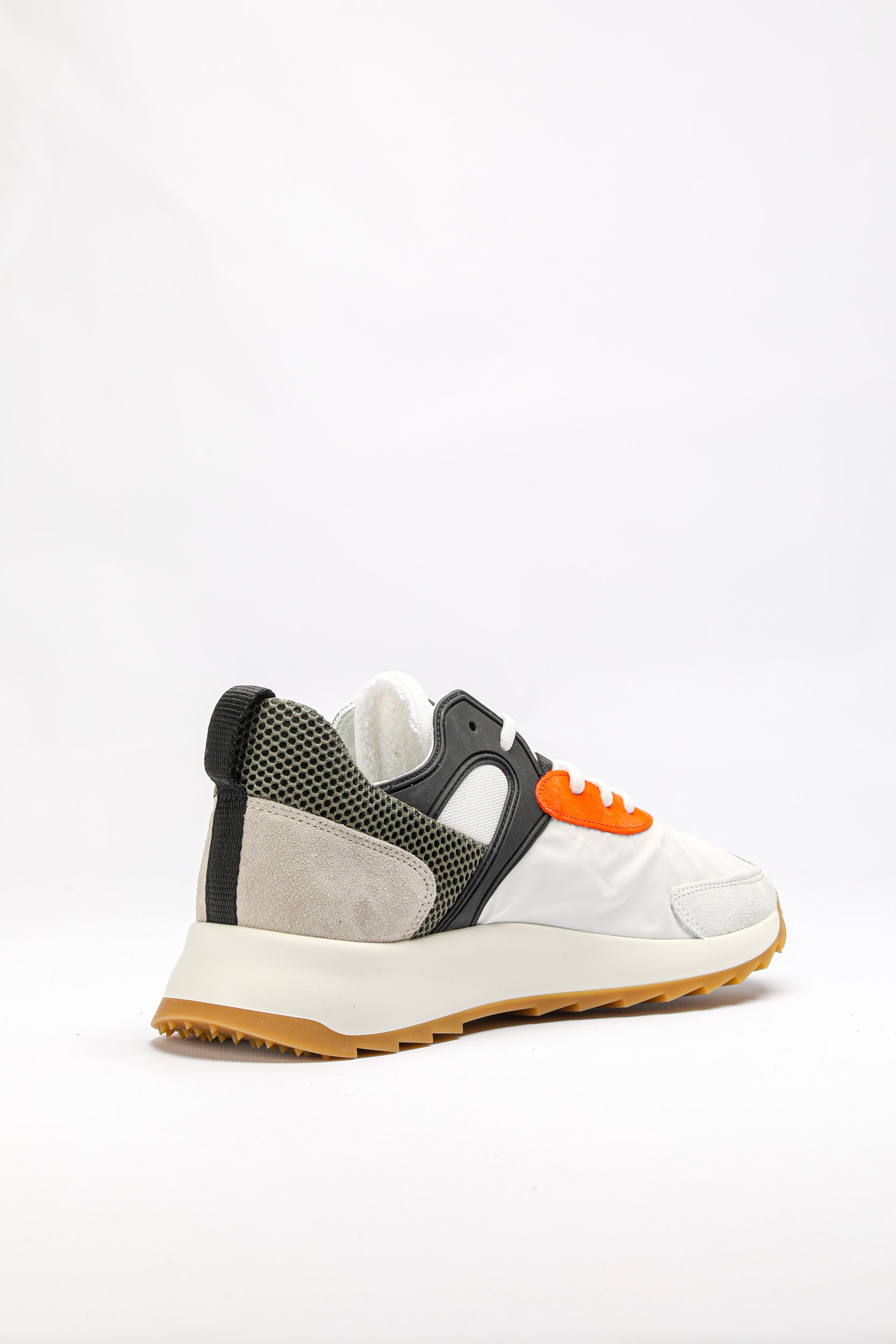 BASKETS PHILIPPE MODEL BLANCHES/ ORANGE ET KAKI RLLU-WP07