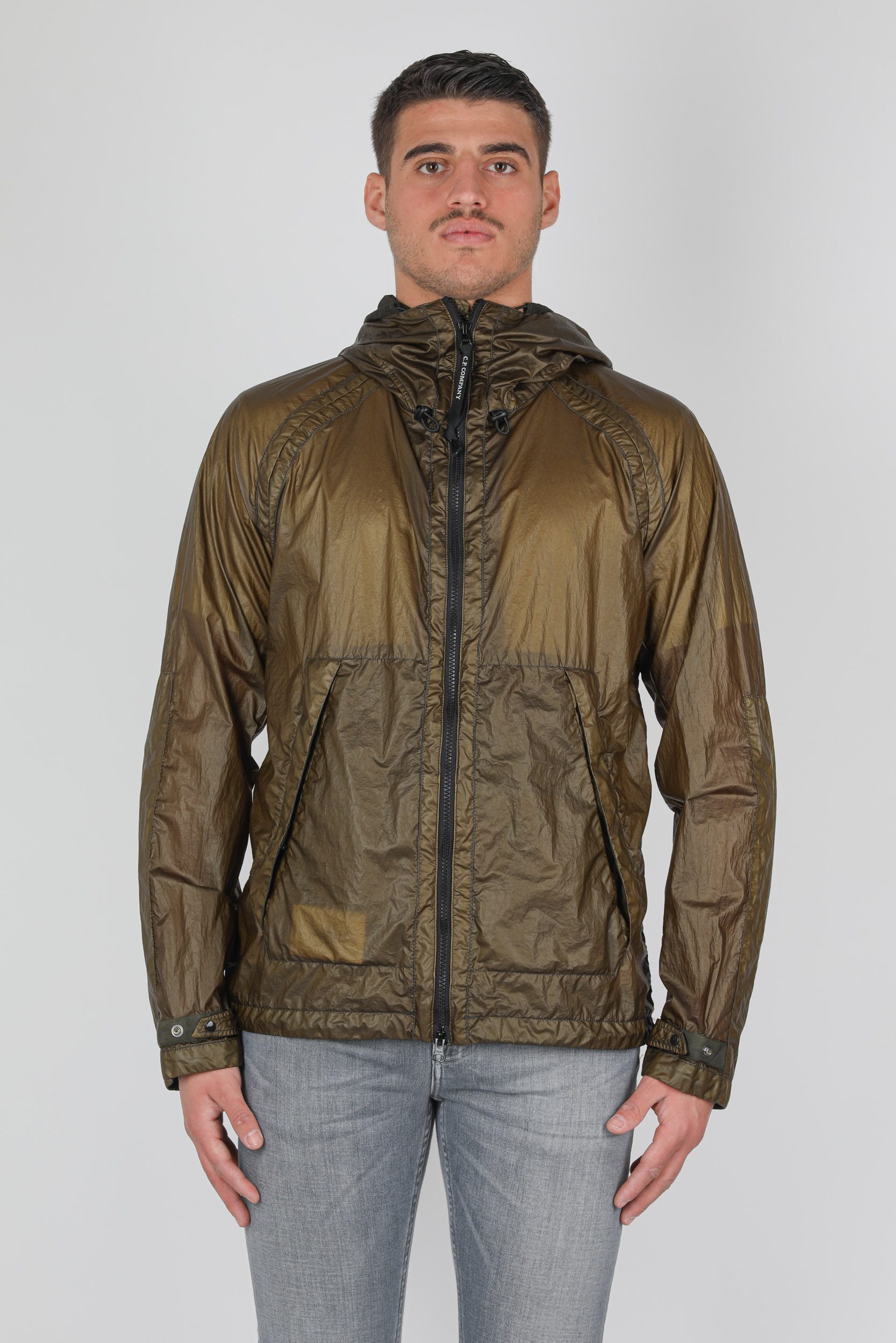 VESTE C.P COMPANY NYLON MAT KAKI W181A-683