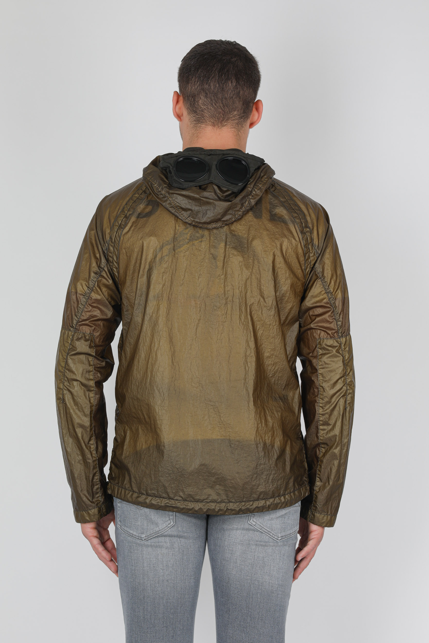 VESTE C.P COMPANY NYLON MAT KAKI W181A-683