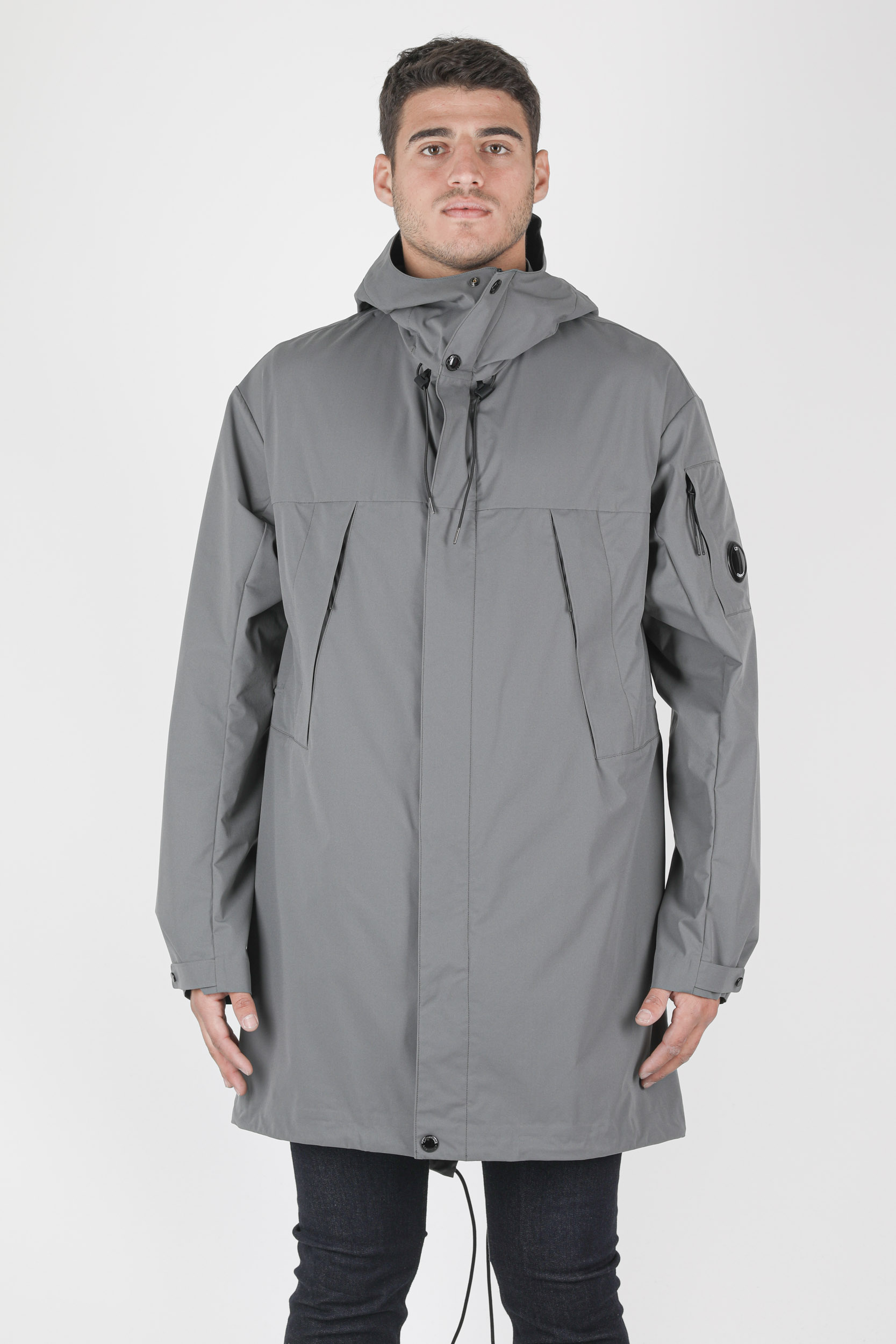 VESTE C.P COMPANY NYLON PRO-TEK LONGUE  GRISE W018A-938