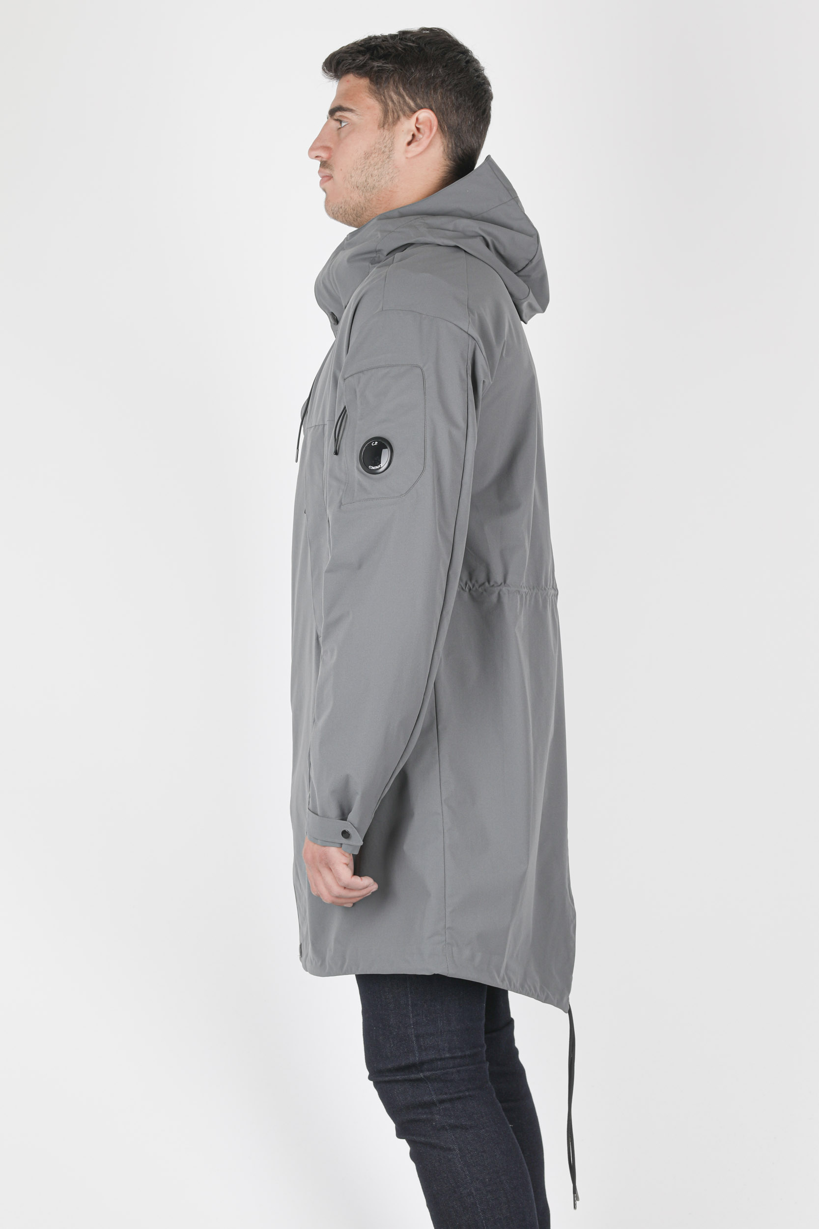 VESTE C.P COMPANY NYLON PRO-TEK LONGUE  GRISE W018A-938