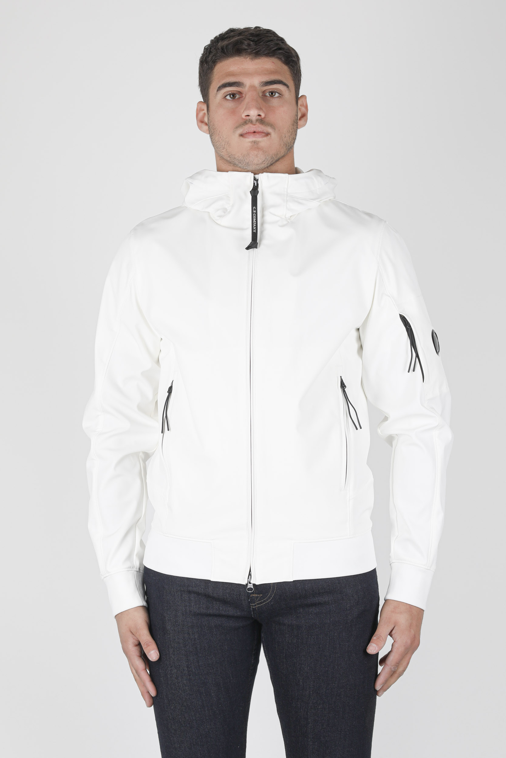 BLOUSON SOFT SHELL-R C.P COMPANY BLANC W014A-103