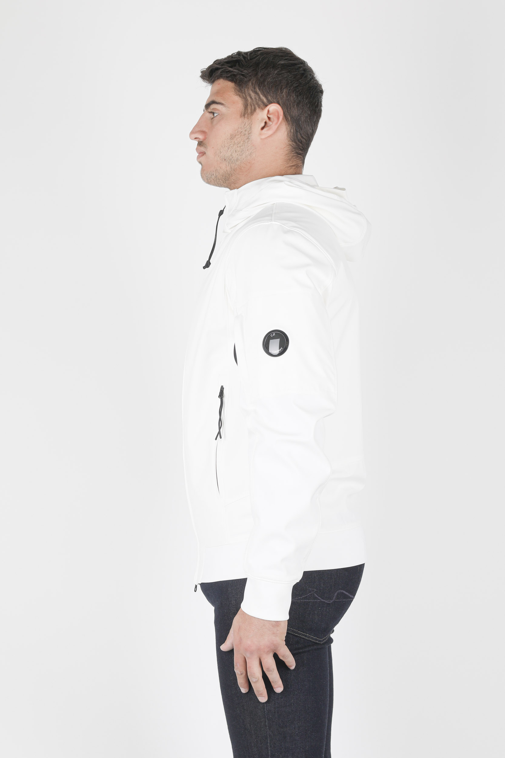 BLOUSON SOFT SHELL-R C.P COMPANY BLANC W014A-103