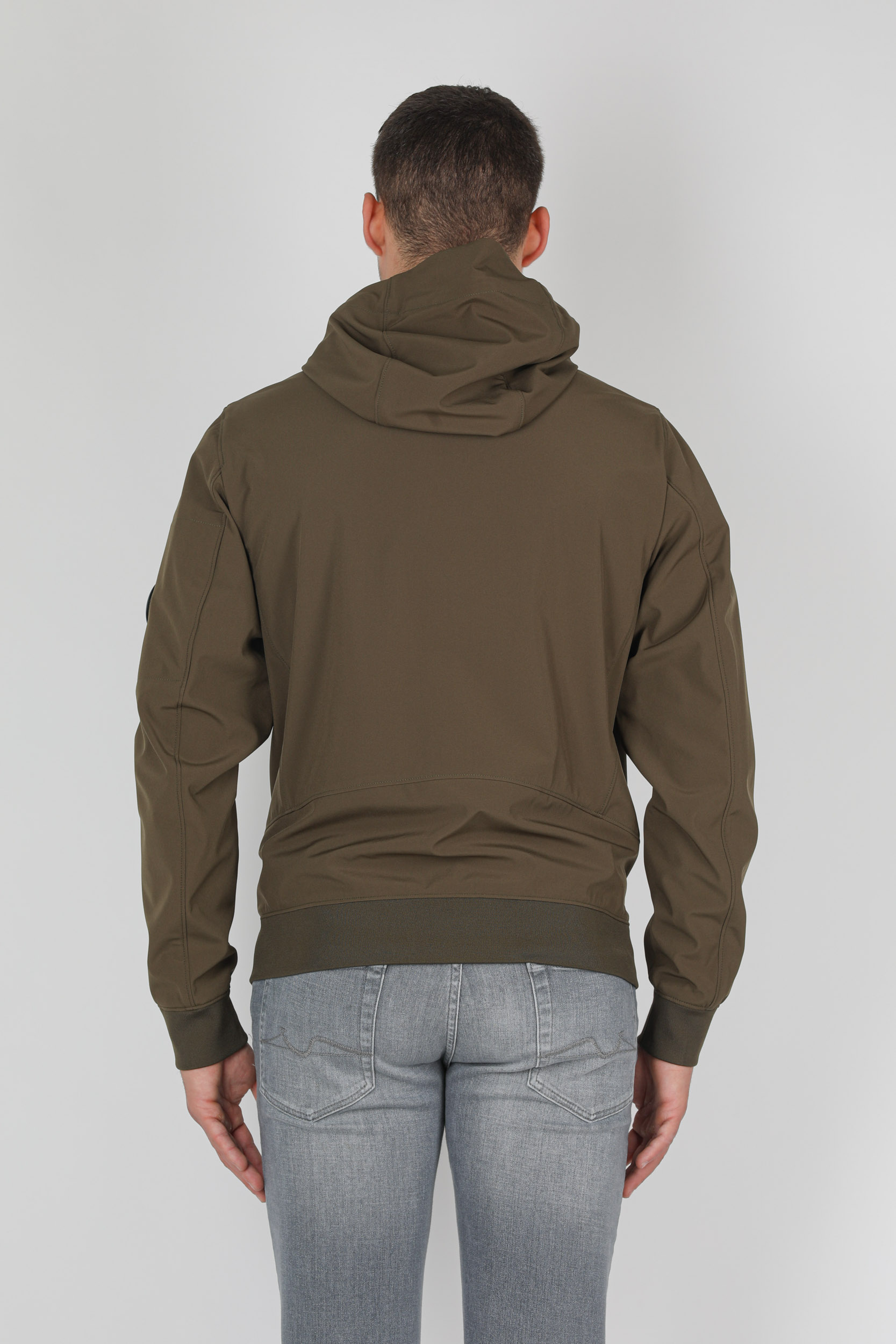 BLOUSON SOFT SHELL-R C.P COMPANY HUBLOT KAKI W014A-683