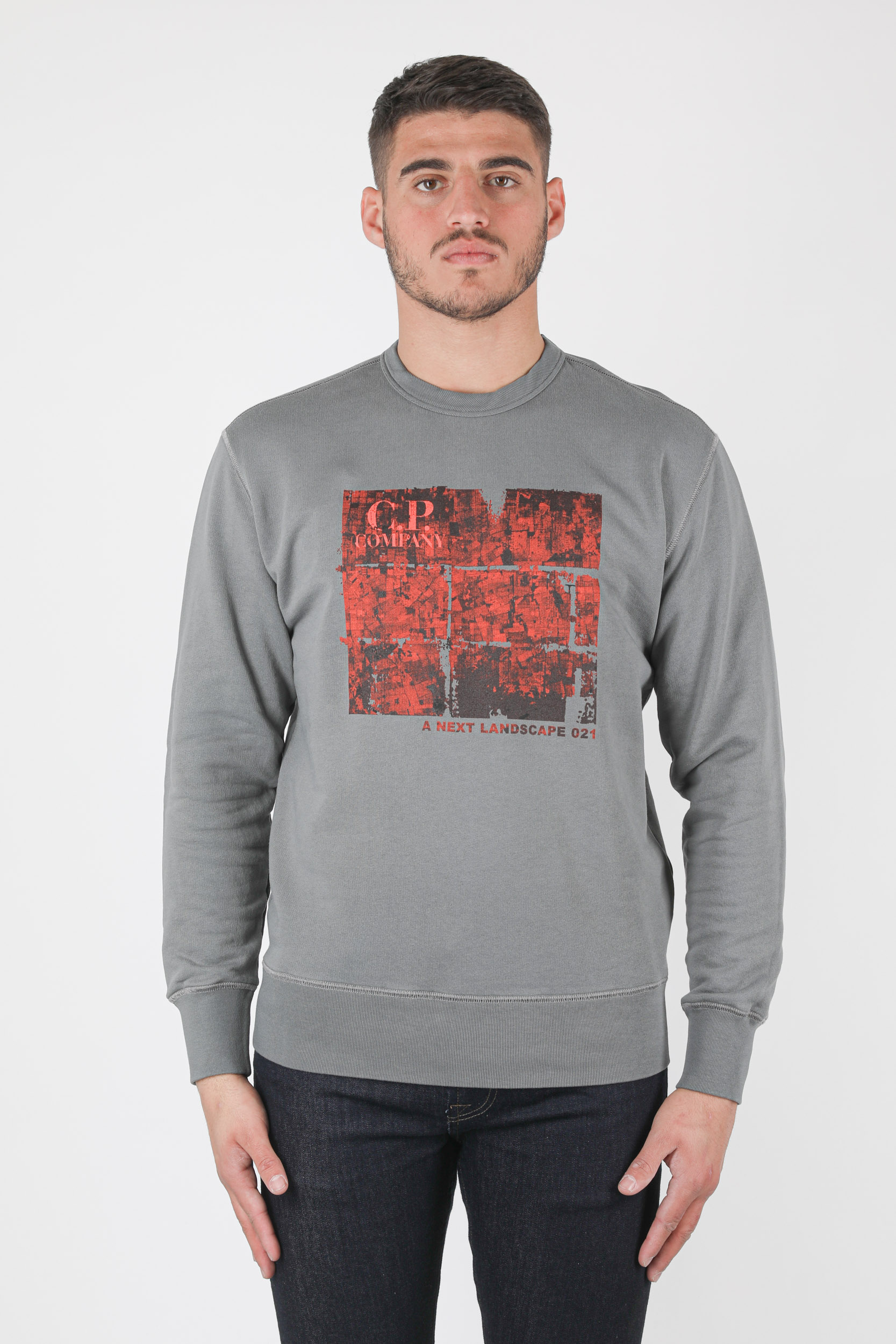 SWEAT C.P COMPANY ANTHRACITE LOGO S303A-938