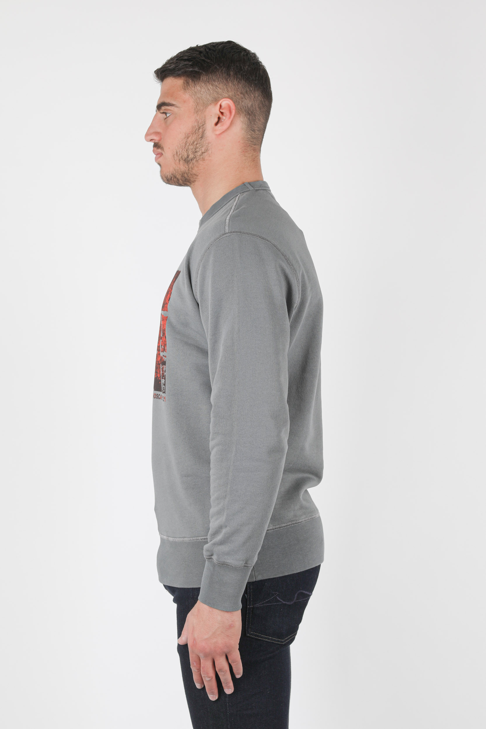 SWEAT C.P COMPANY ANTHRACITE LOGO S303A-938