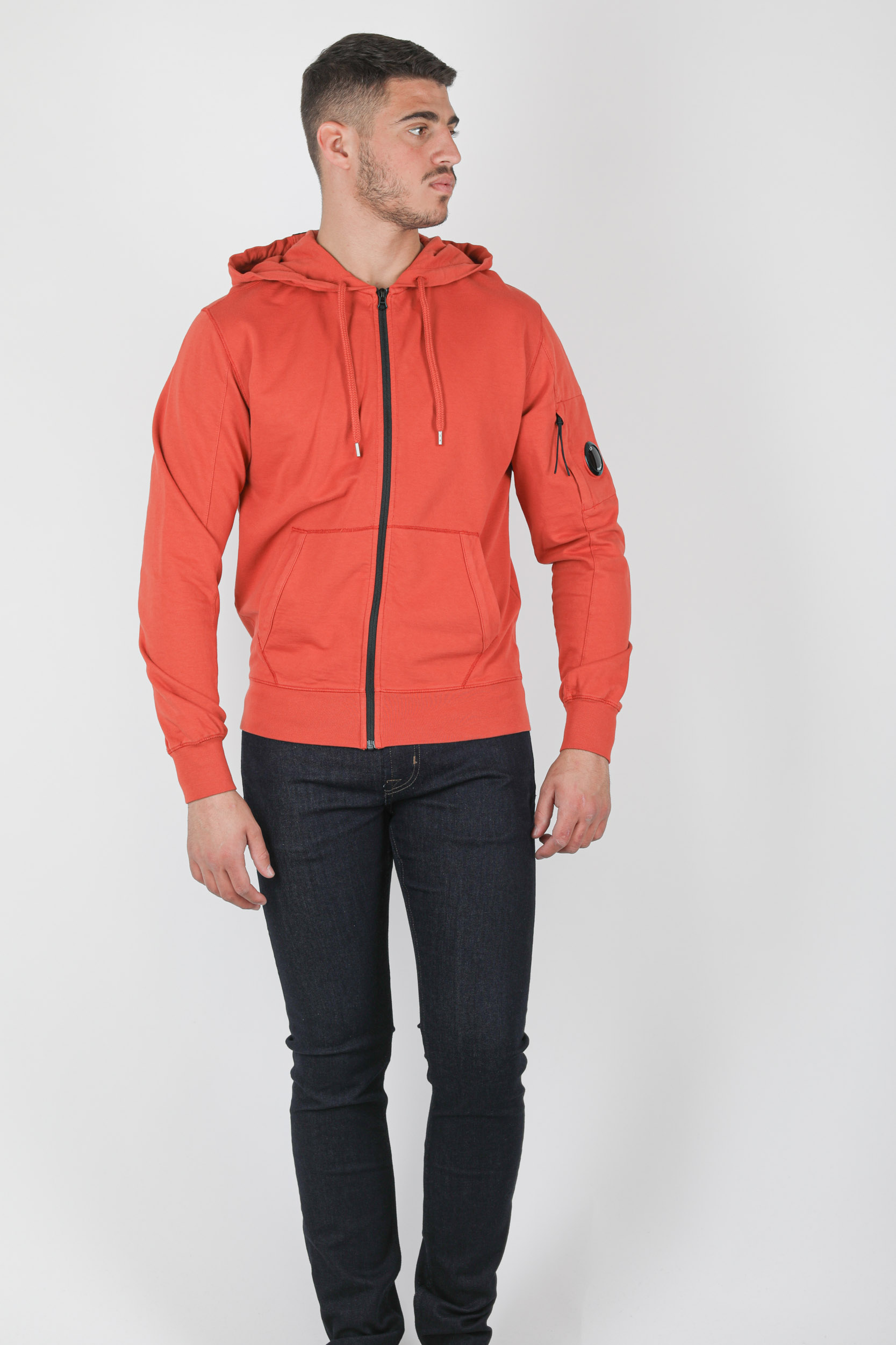 GILET ZIPPE C.P COMPANY ORANGE S044A-468