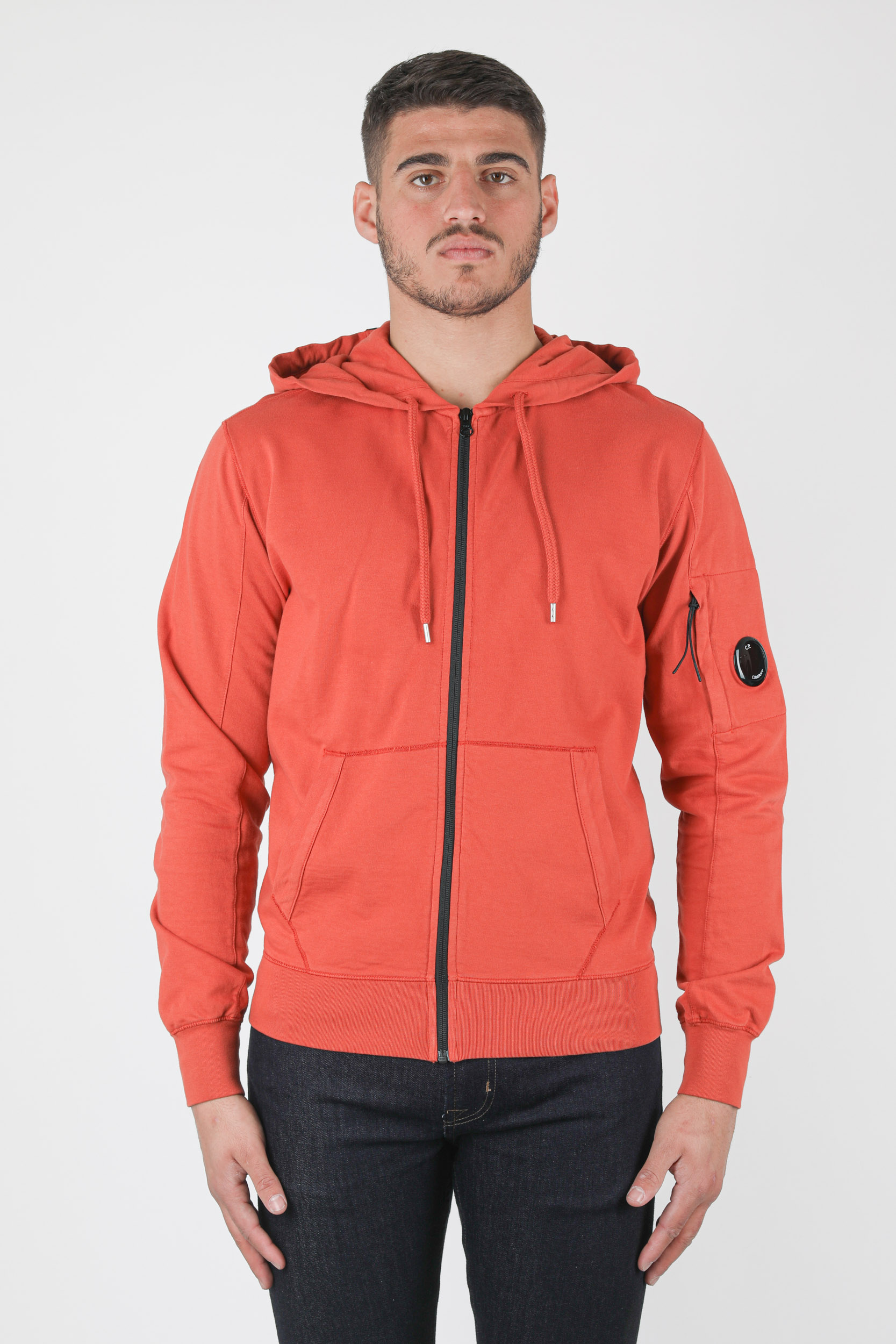 GILET ZIPPE C.P COMPANY ORANGE S044A-468