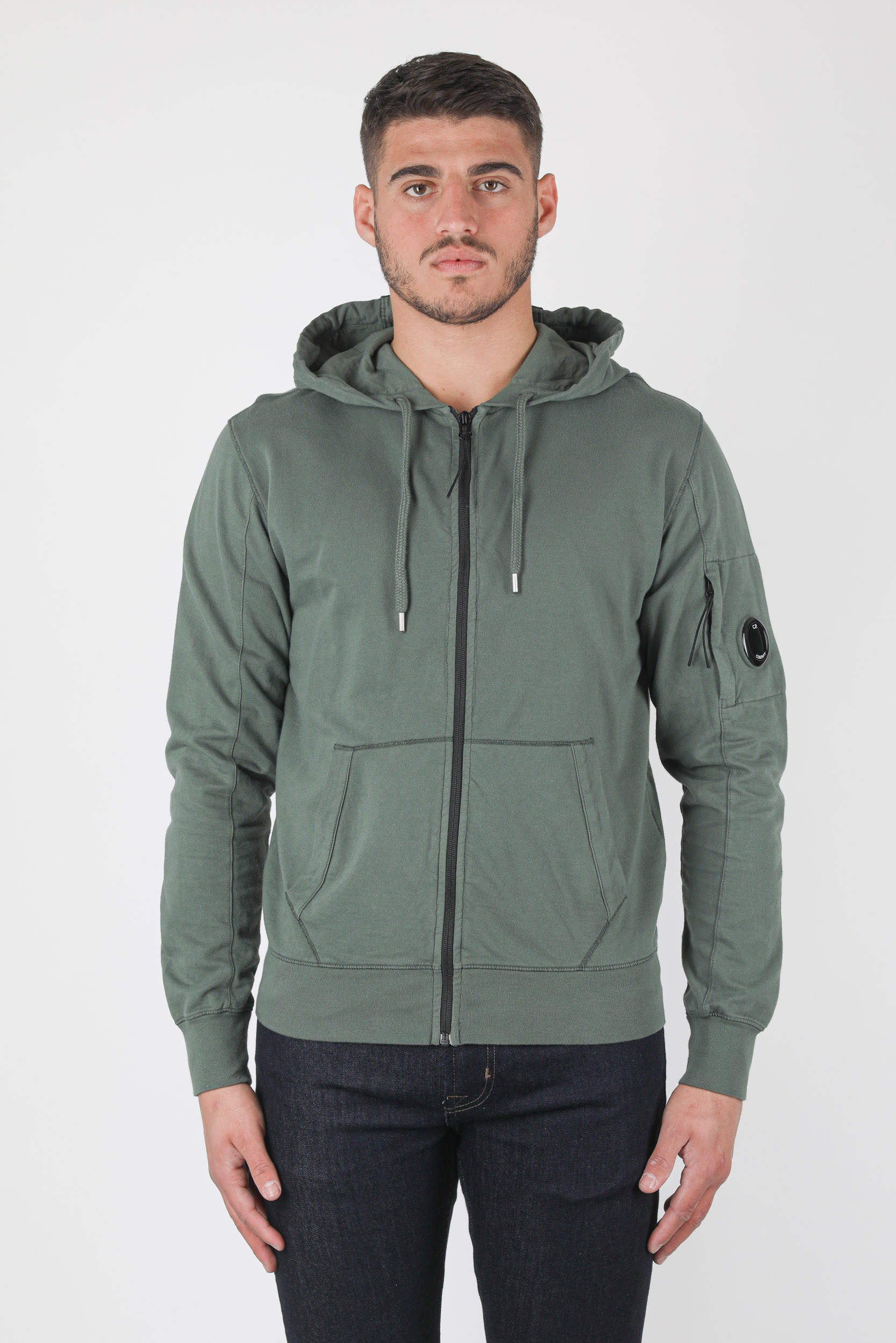 GILET ZIPPE C.P COMPANY VERT SAUGE S044A-668