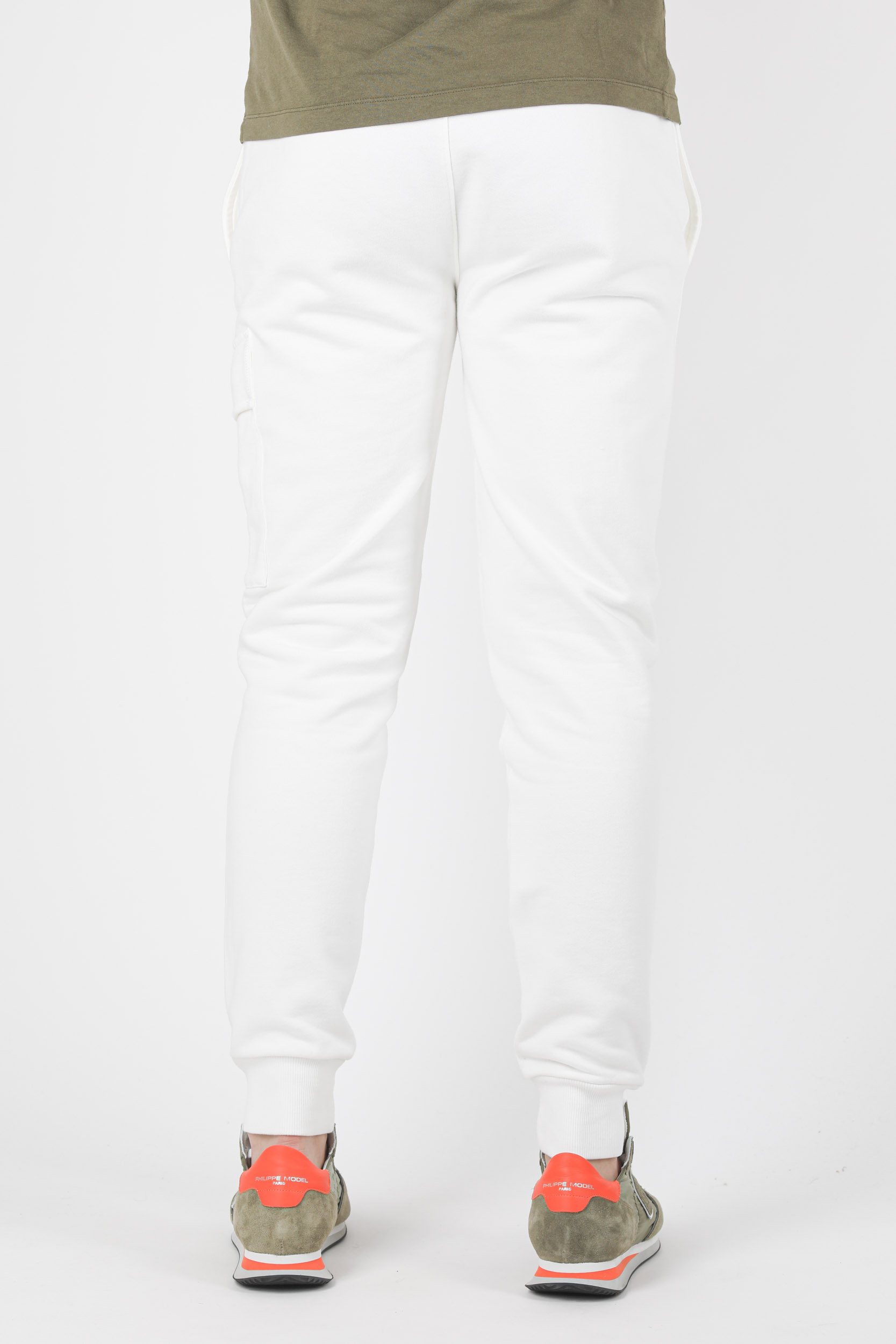 BAS DE JOGGING C.P COMPANY BLANC P042A-103