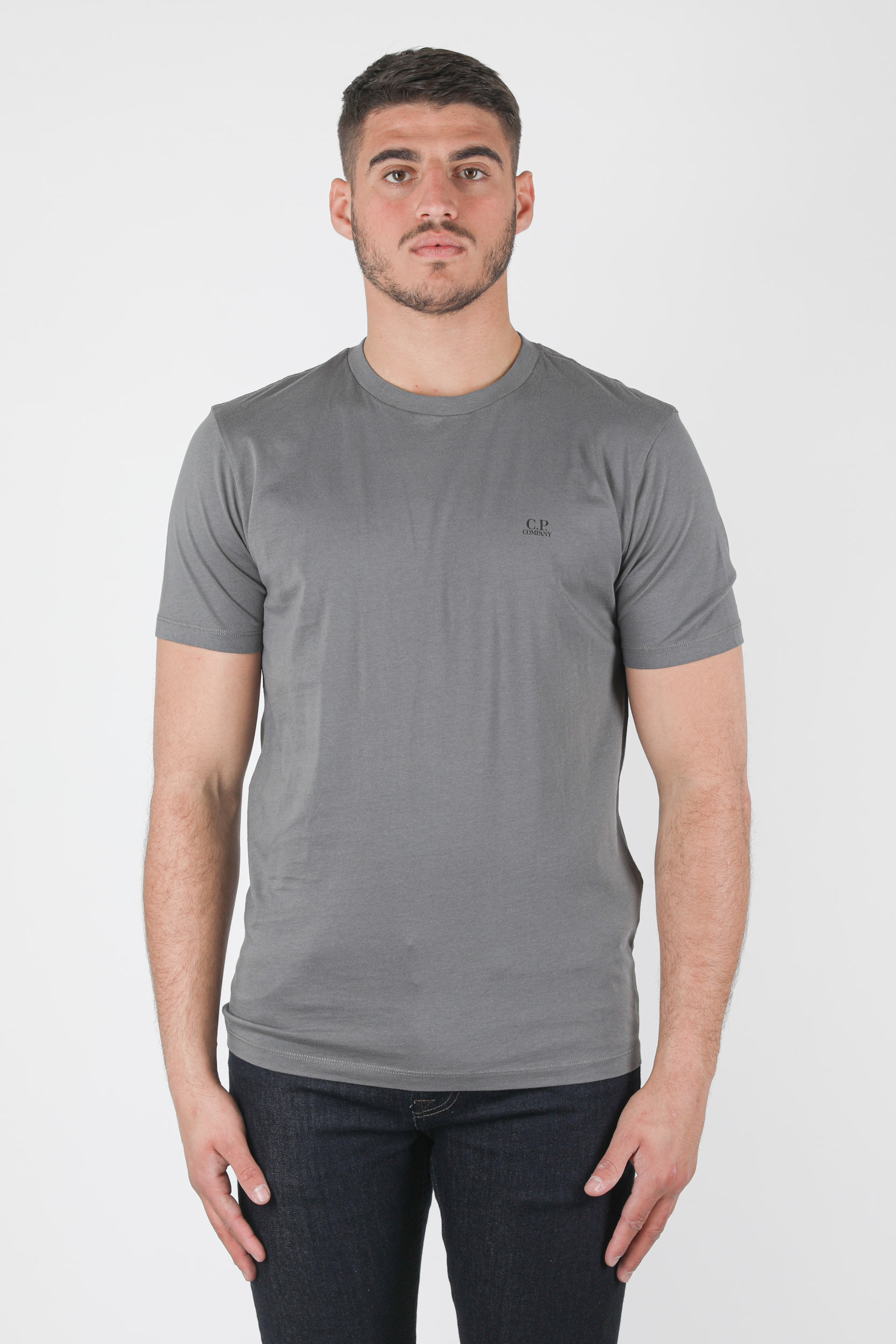 T-SHIRT C.P COMPANY ANTHRACITE LUNETTES S037A-938