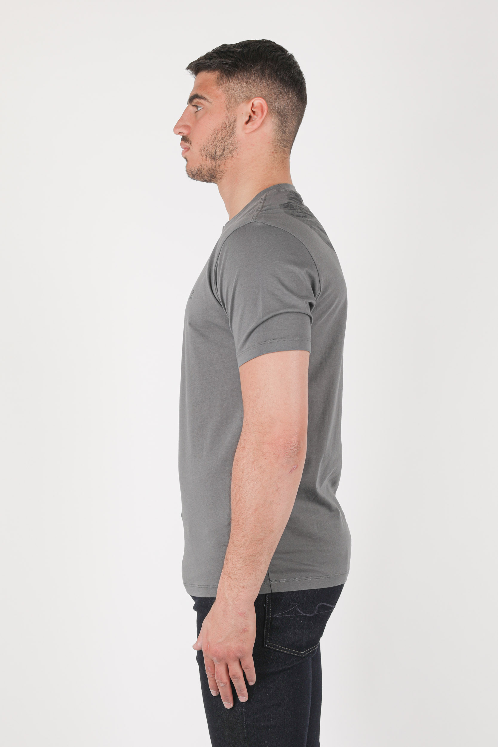 T-SHIRT C.P COMPANY ANTHRACITE LUNETTES S037A-938