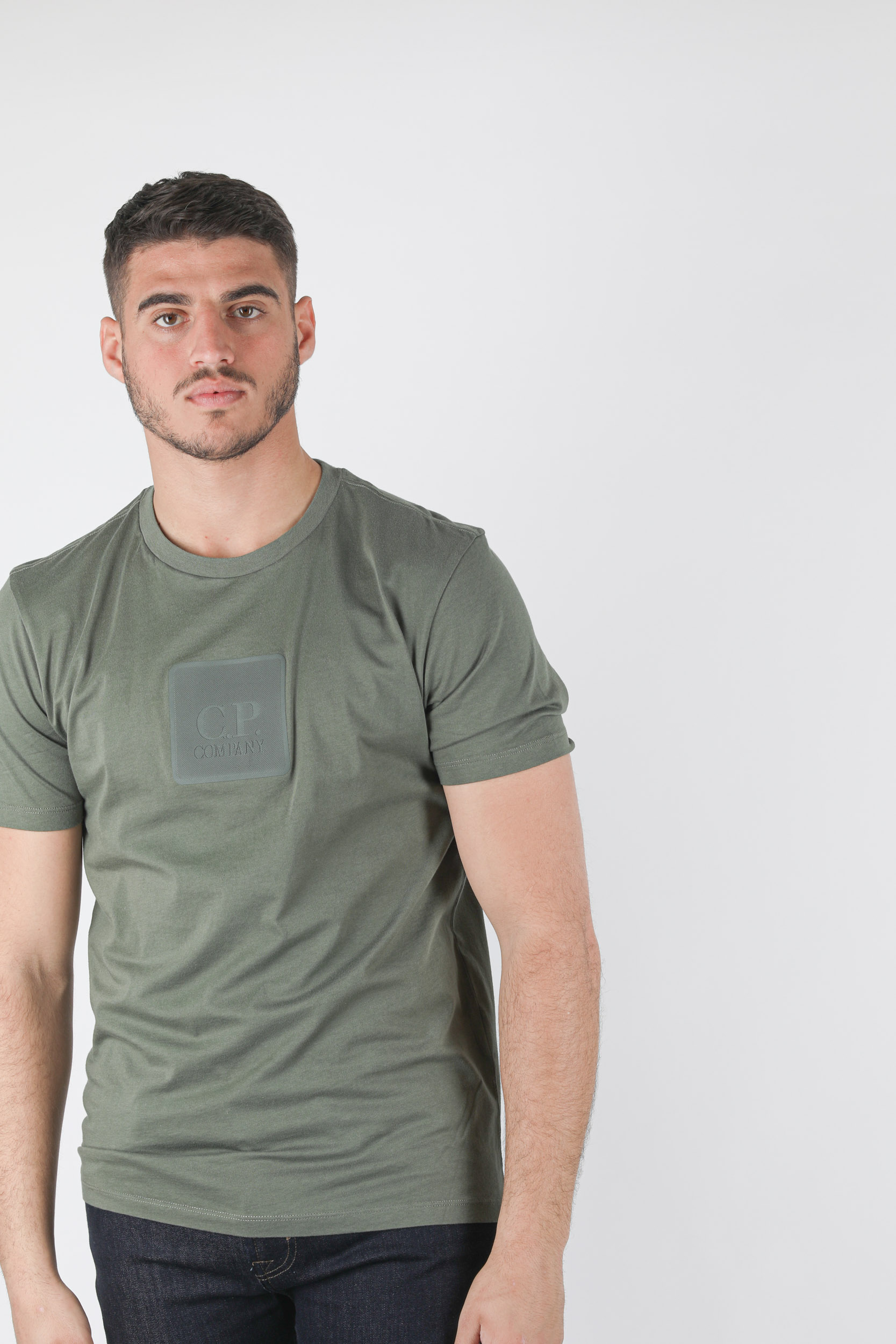 T-SHIRT C.P COMPANY VERT SAUGE S065A-668