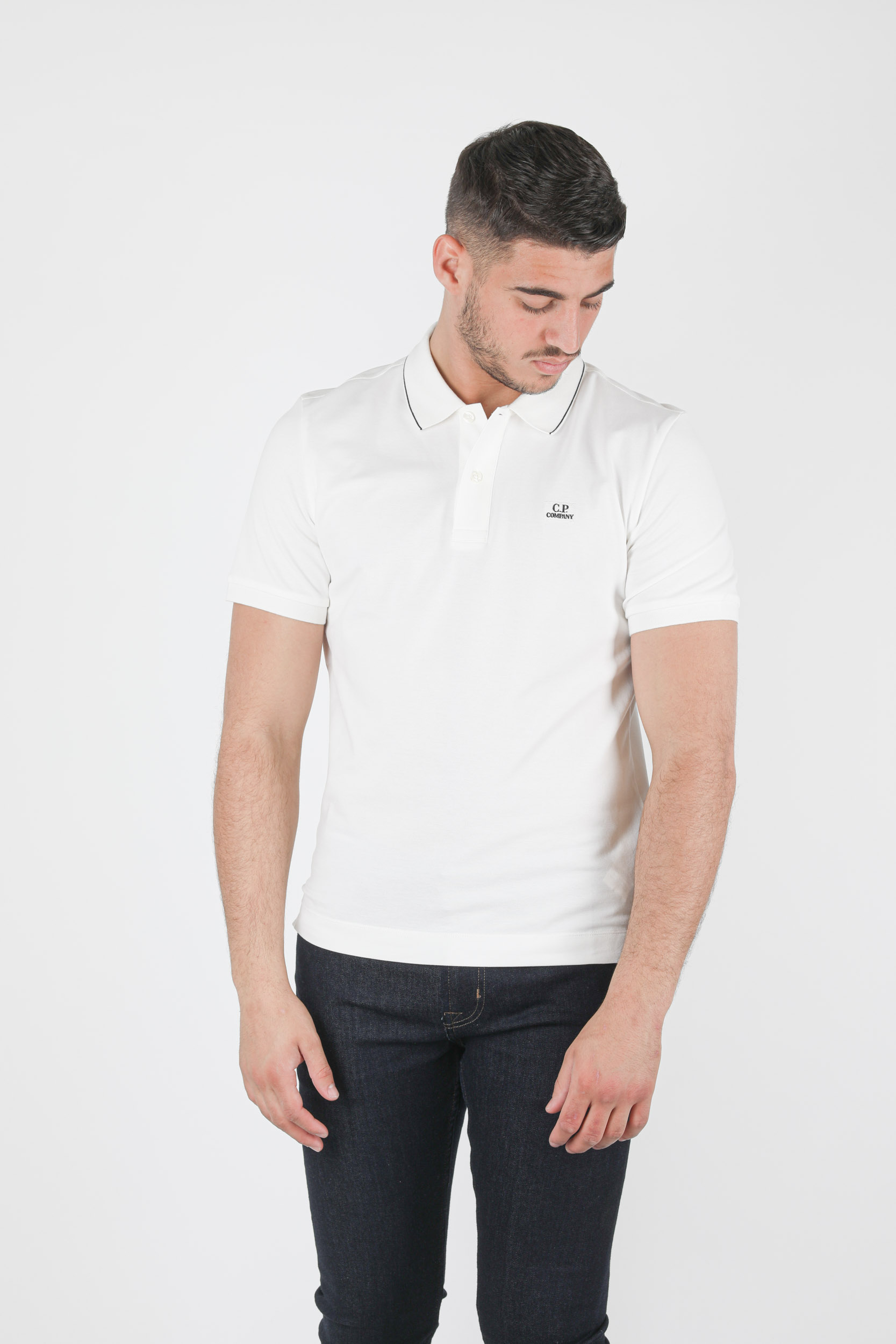 POLO C.P COMPANY BLANC L040A-103
